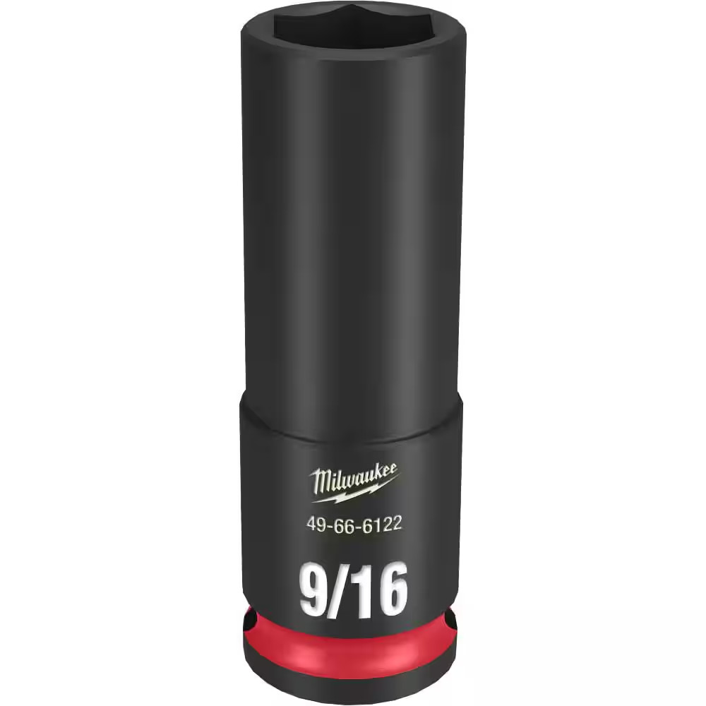 SHOCKWAVE 3/8 In. Drive 9/16 In. Deep 6 Point Impact Socket (1-Pack)