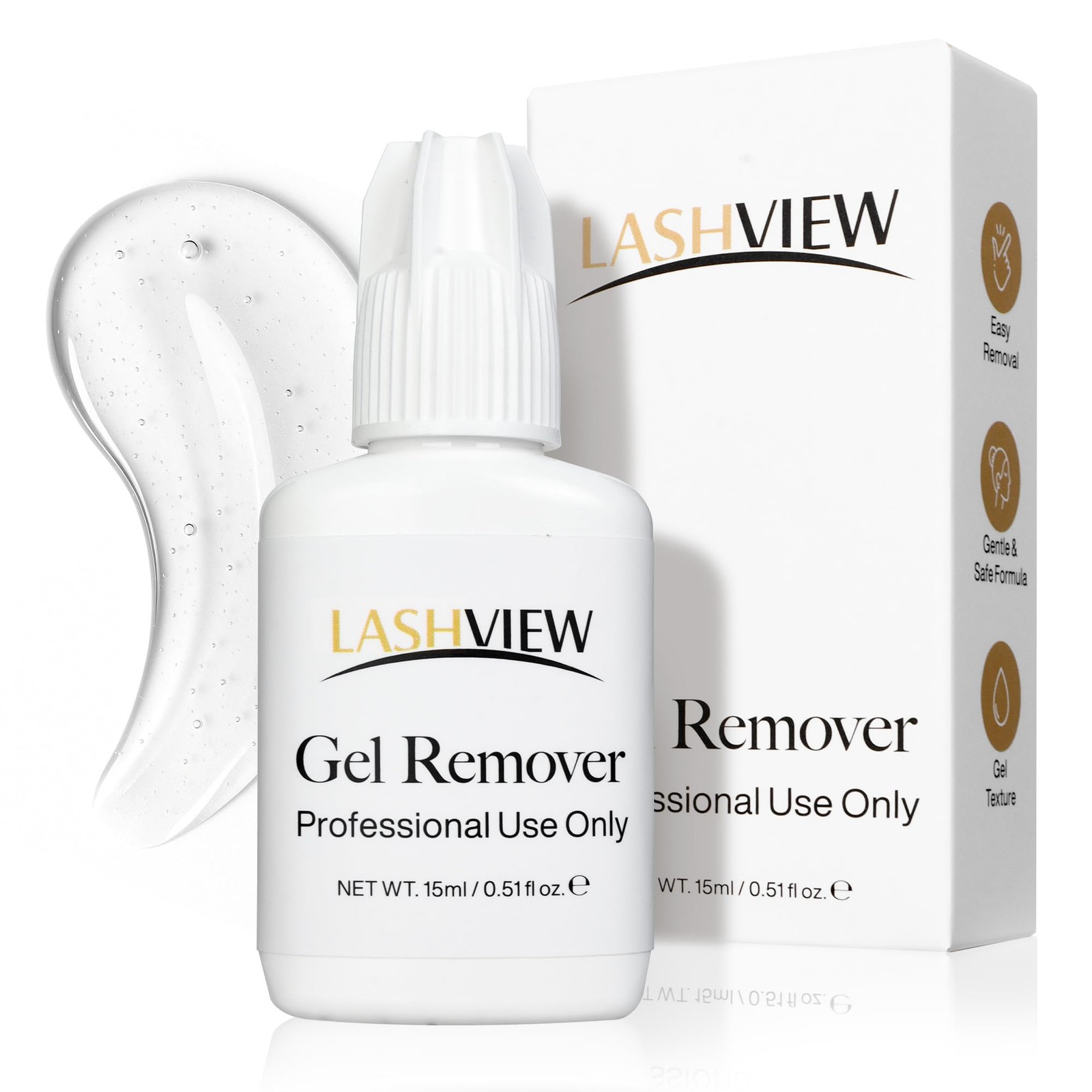 LASHVIEW Sensitive Lash Remover for 0.52 Fl Oz (Pack of 1), black
