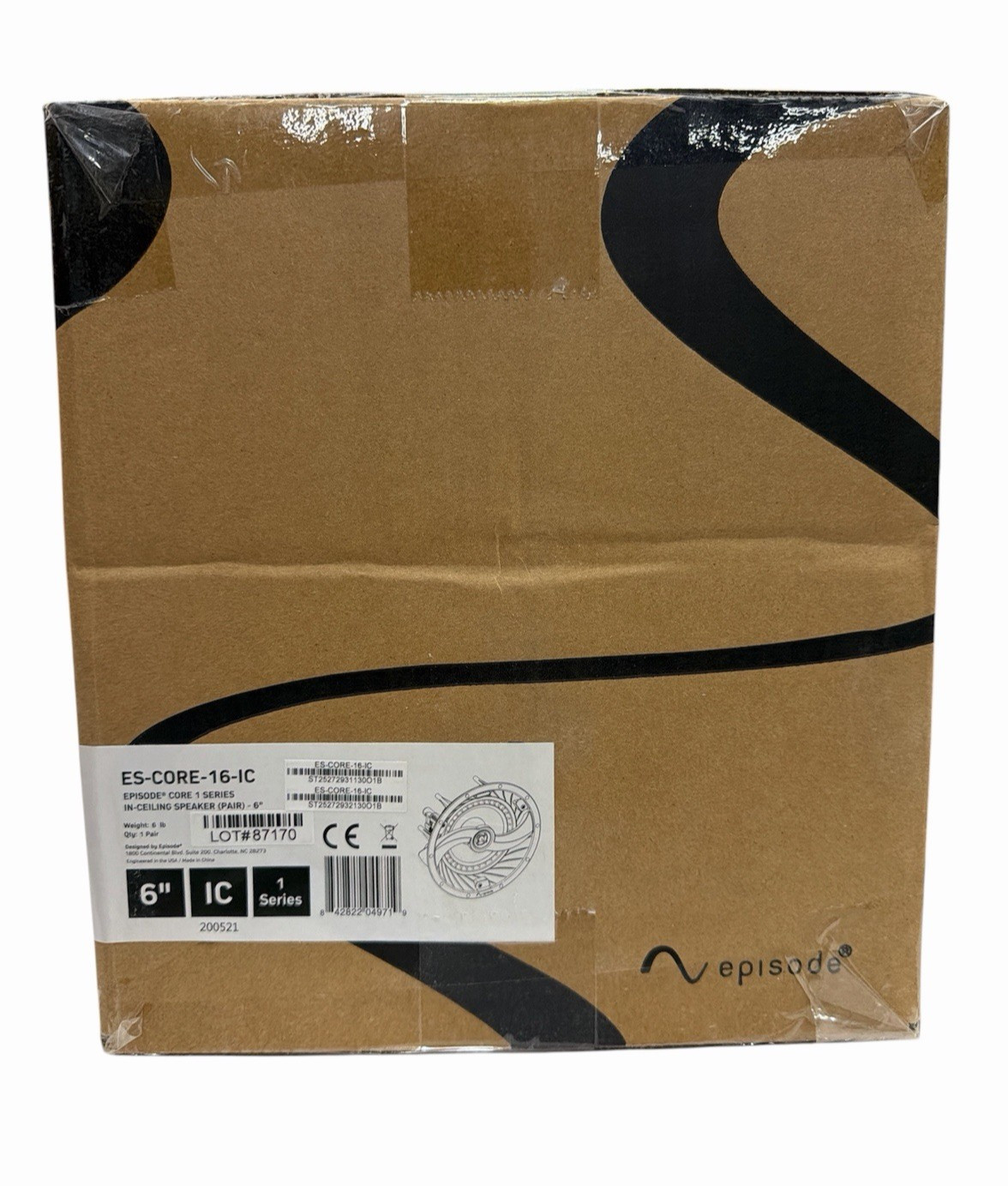 Pair of Episode ES-CORE-16-IC CORE 1 Series 6" In-Ceiling Speakers