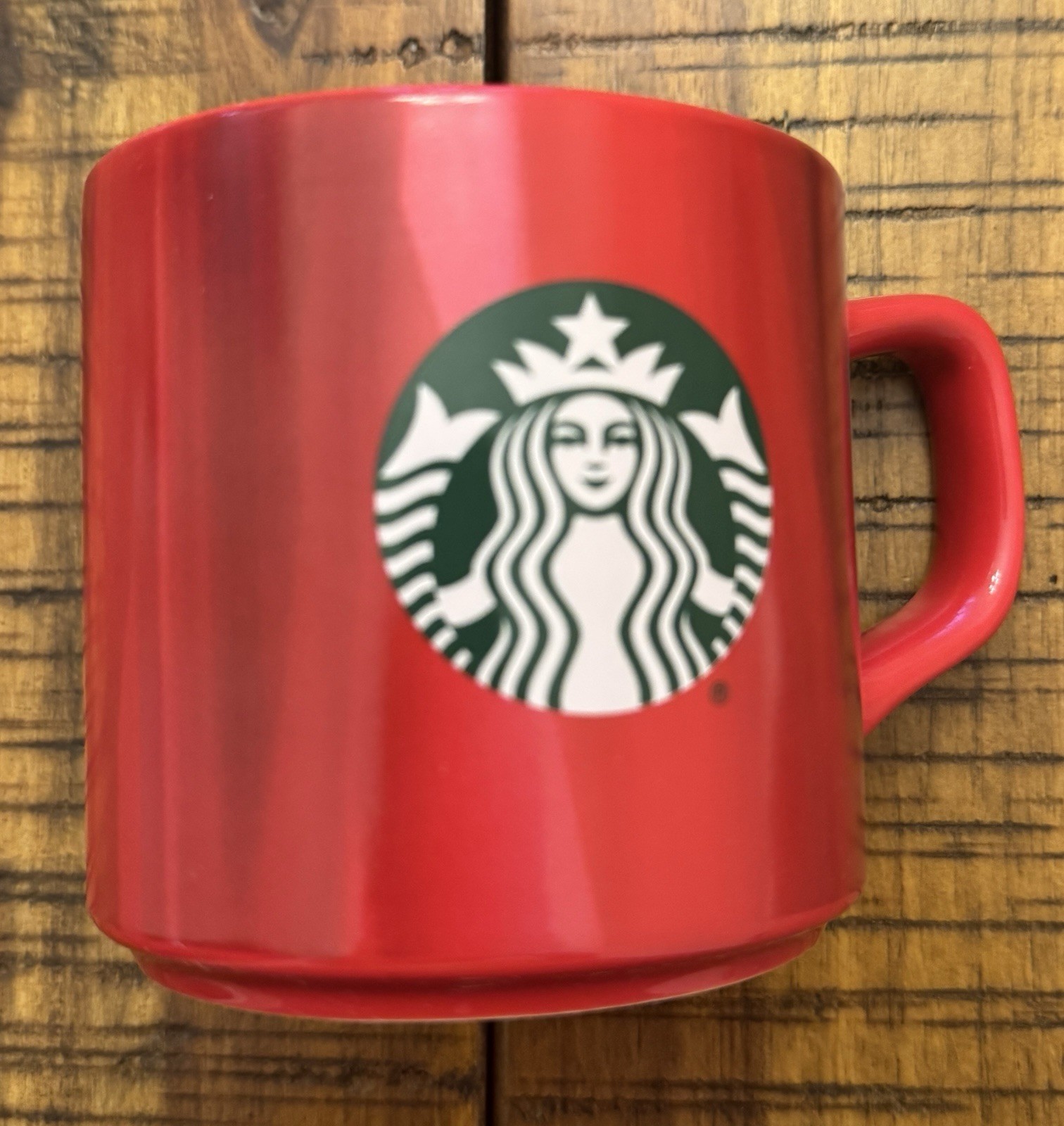 Starbucks 2022 Coffee Mug Red Paint Lines 14 oz.