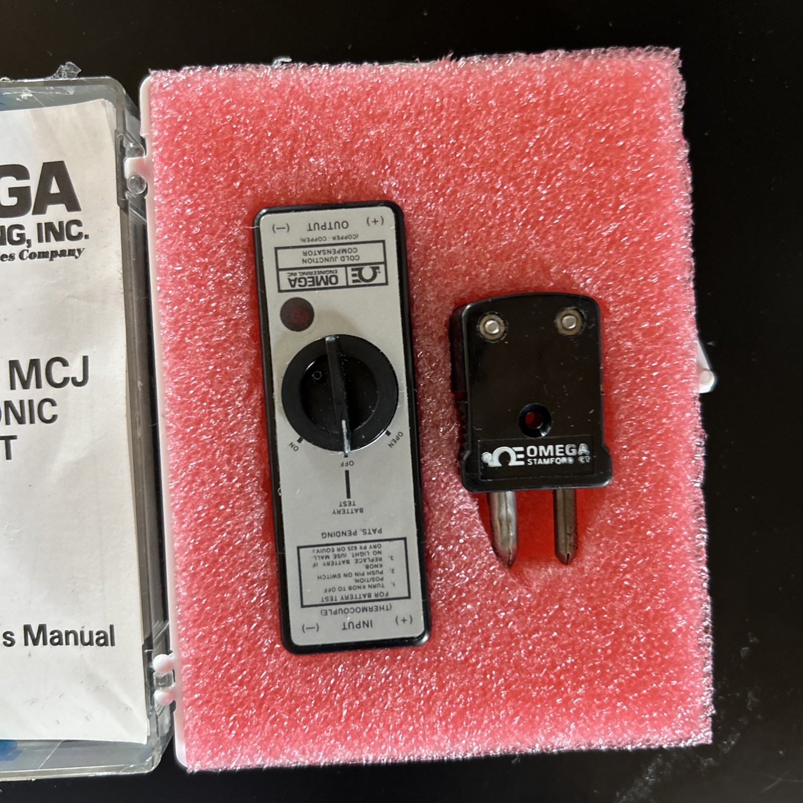 OMEGA MCJ-E Cold Junction Compensator Miniature Electronic Ice Point Used