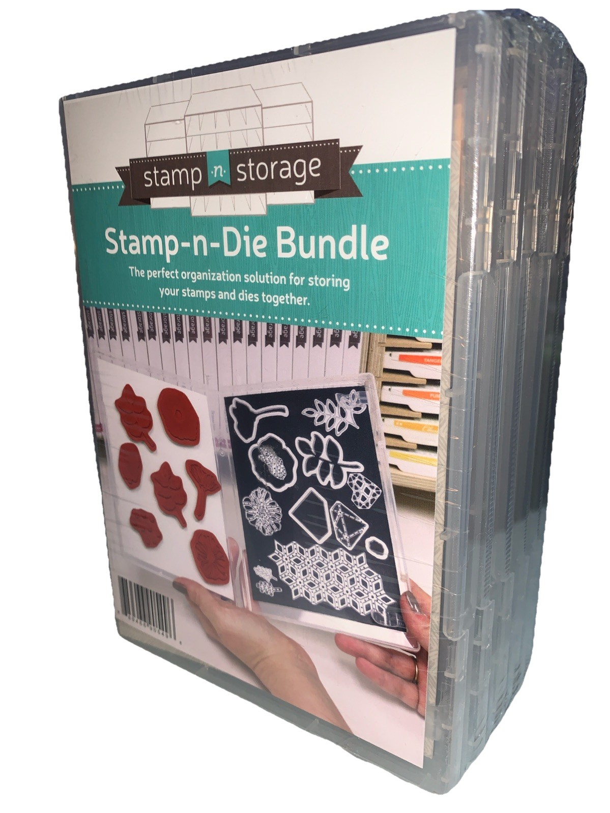40 PCS Stamp and Die Storage Bag and Rubber 40 Cutting Die Storage Bag Set