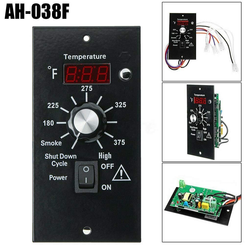 WOOPOWER Digital Thermostat Controller Board, Pellet Black