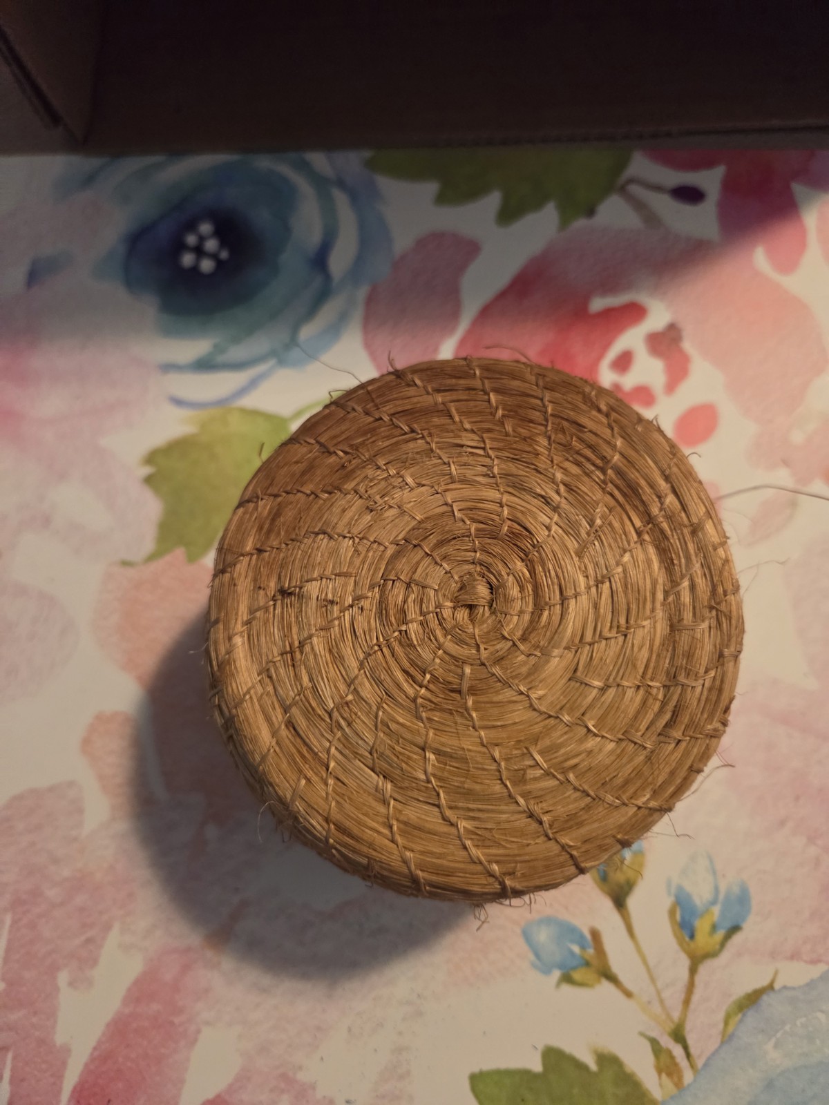 Vintage Miniature Straw Nestling Baskets