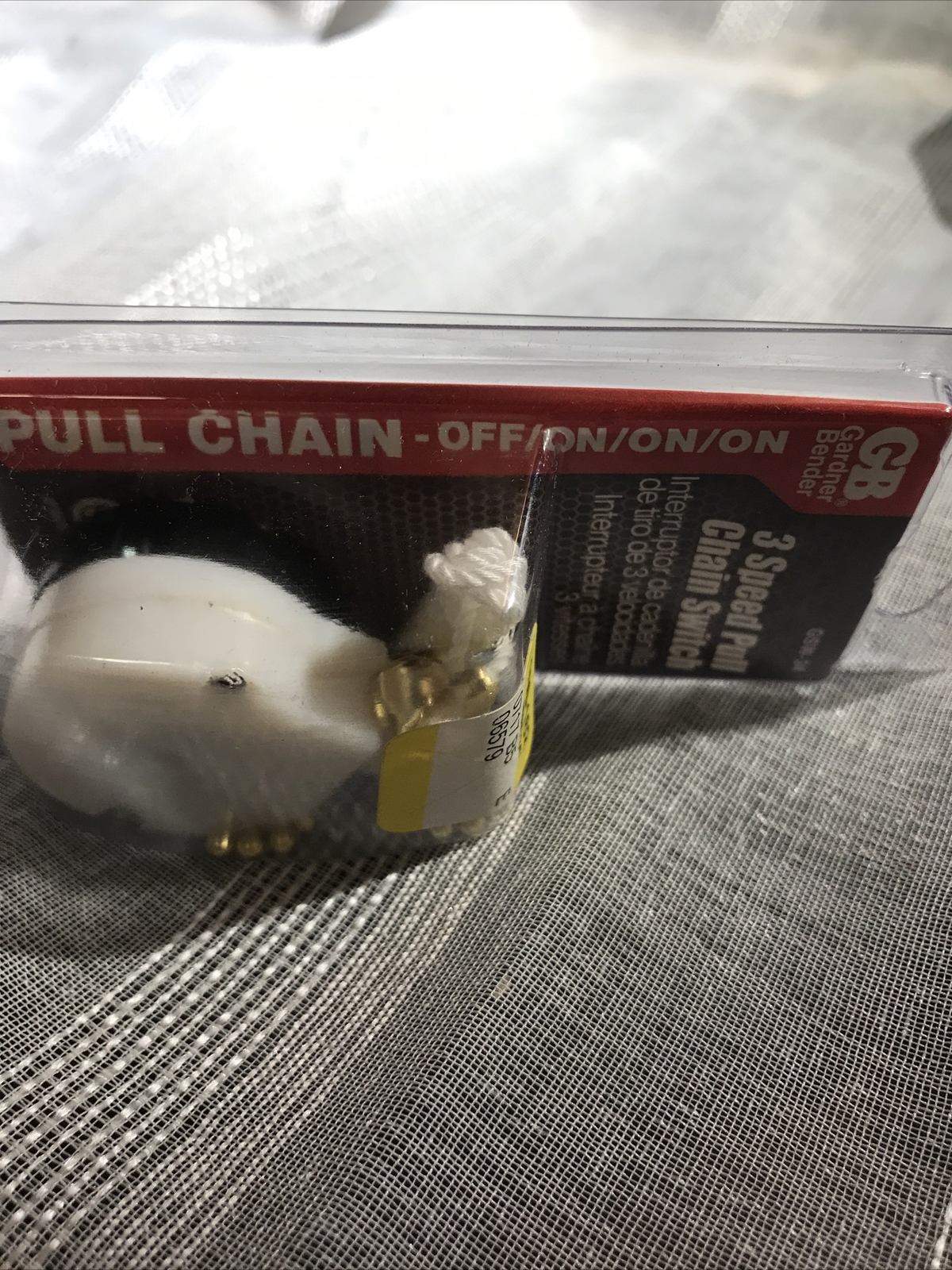 GB GARDNER BENDER 3 speed pull chain switch White. SPTT, GSW-34 pull chain. NEW