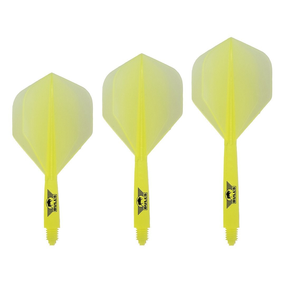 YELLOW SHORT BULL'S UNION  1 PIECE SHAFT AND FLIGHT SYSTEM NO2