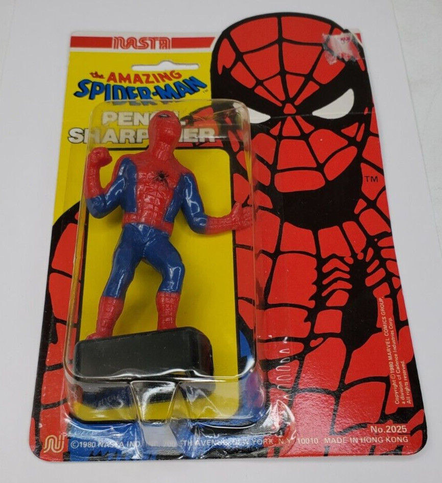 Vintage Spider Man Pencil Sharpner NEW 1980