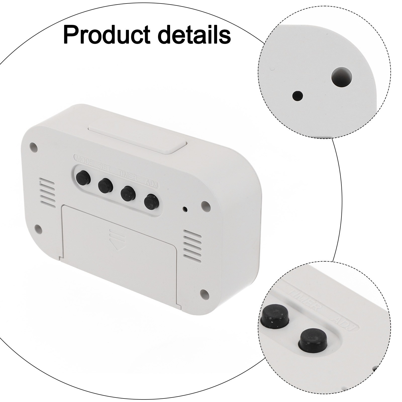 Stylish Electronic Alarm Clock with Night Light and Temperature Feature