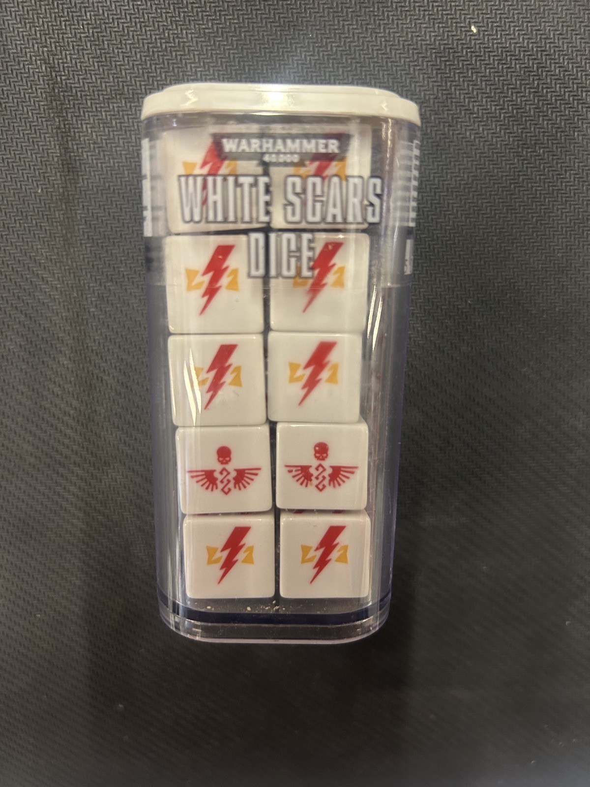 White Scars Dice (20) - 8th Edition - Warhammer 40K - Astartes - Bksh