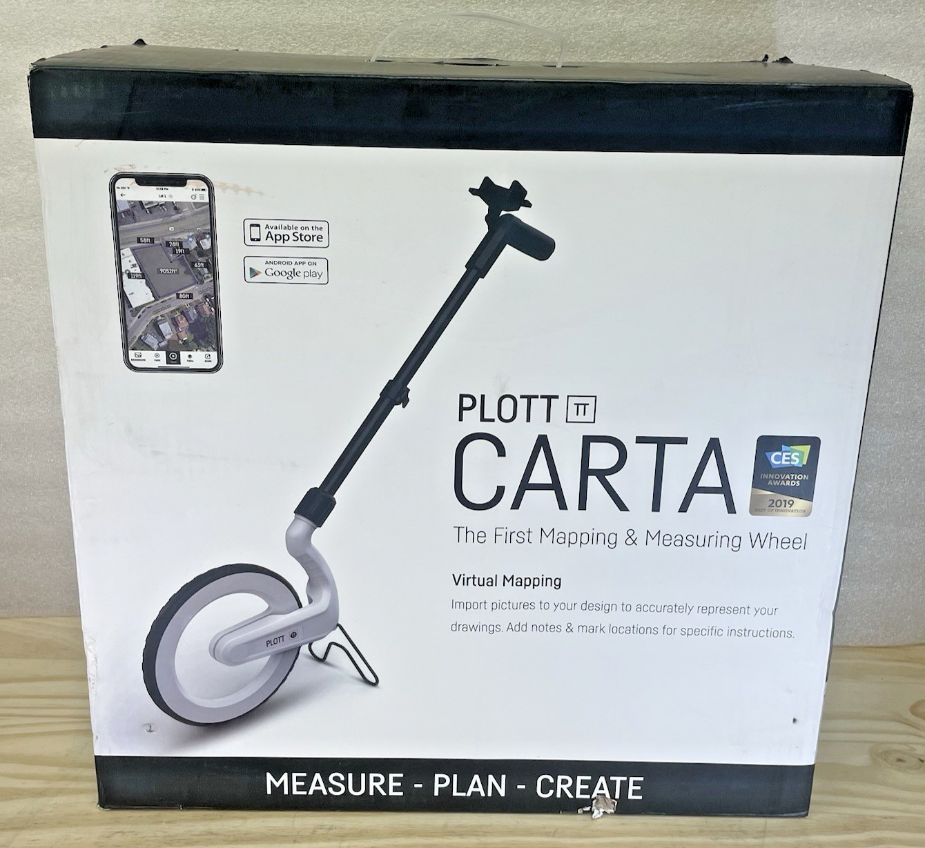 Plott Carta Digital Mapping Wheel NEW + Spray Attachment PREOWNED #MI44