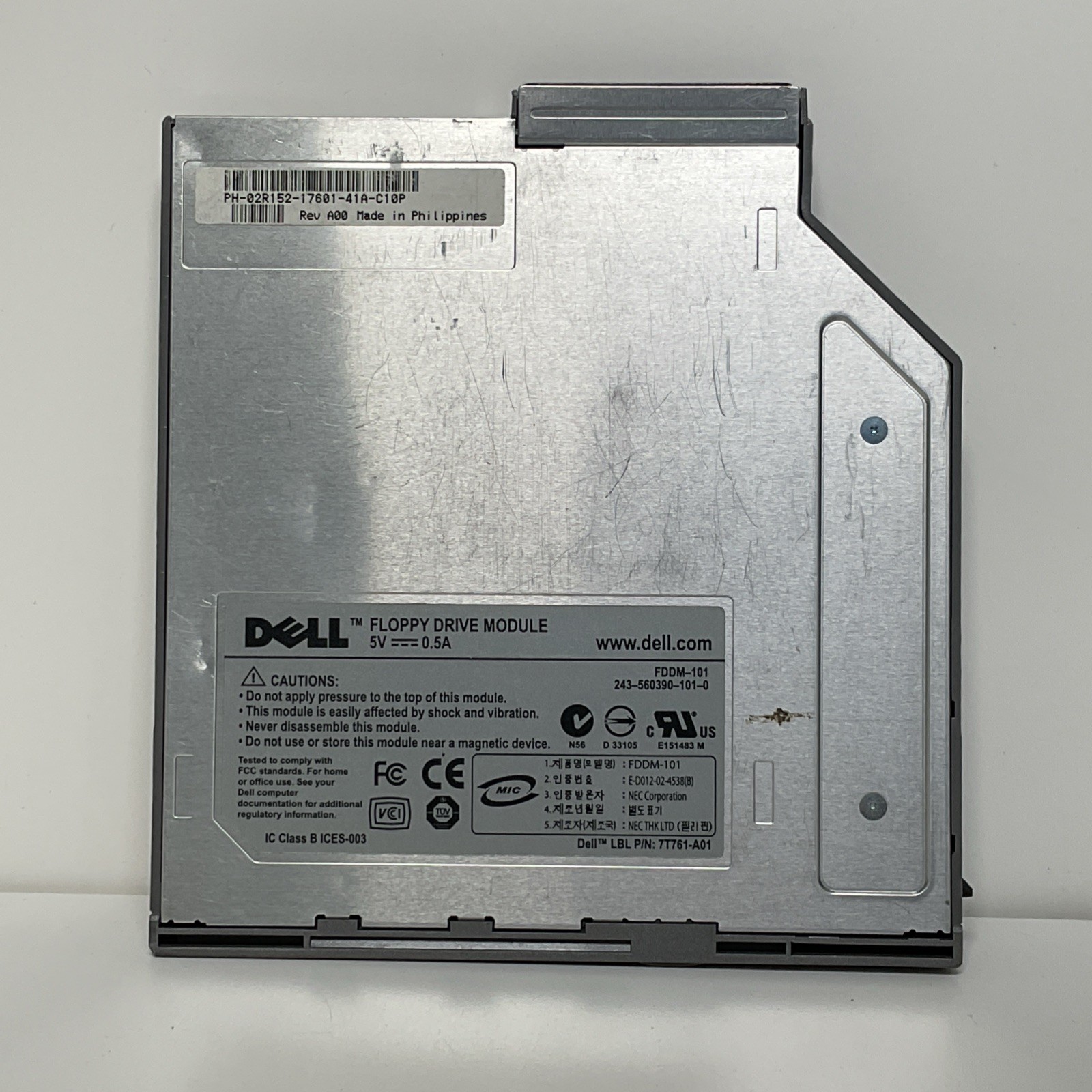 Dell 3.5” Floppy Disk Drive Module 5V 0.5A 7T761-A01