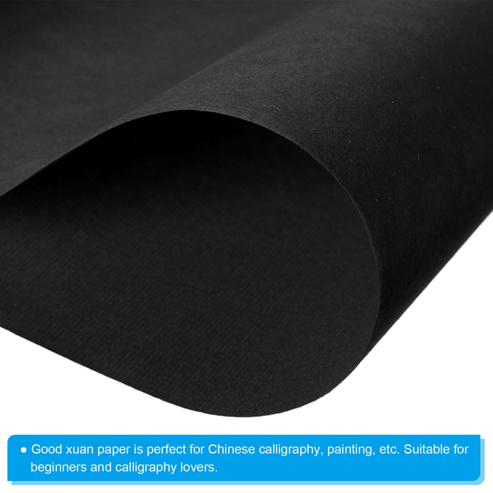 65.6Ft x 13.8Inch Calligraphy Practice Paper Roll Black