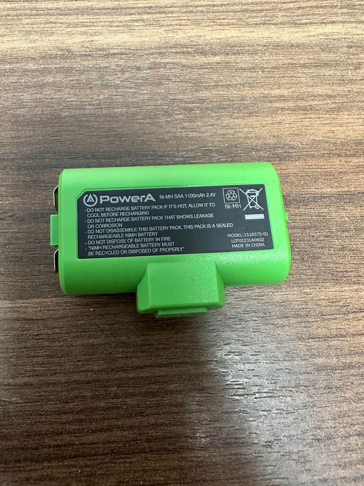 PowerA Green Xbox One Replacement Rechargeable Battery Pack Very Good 3E