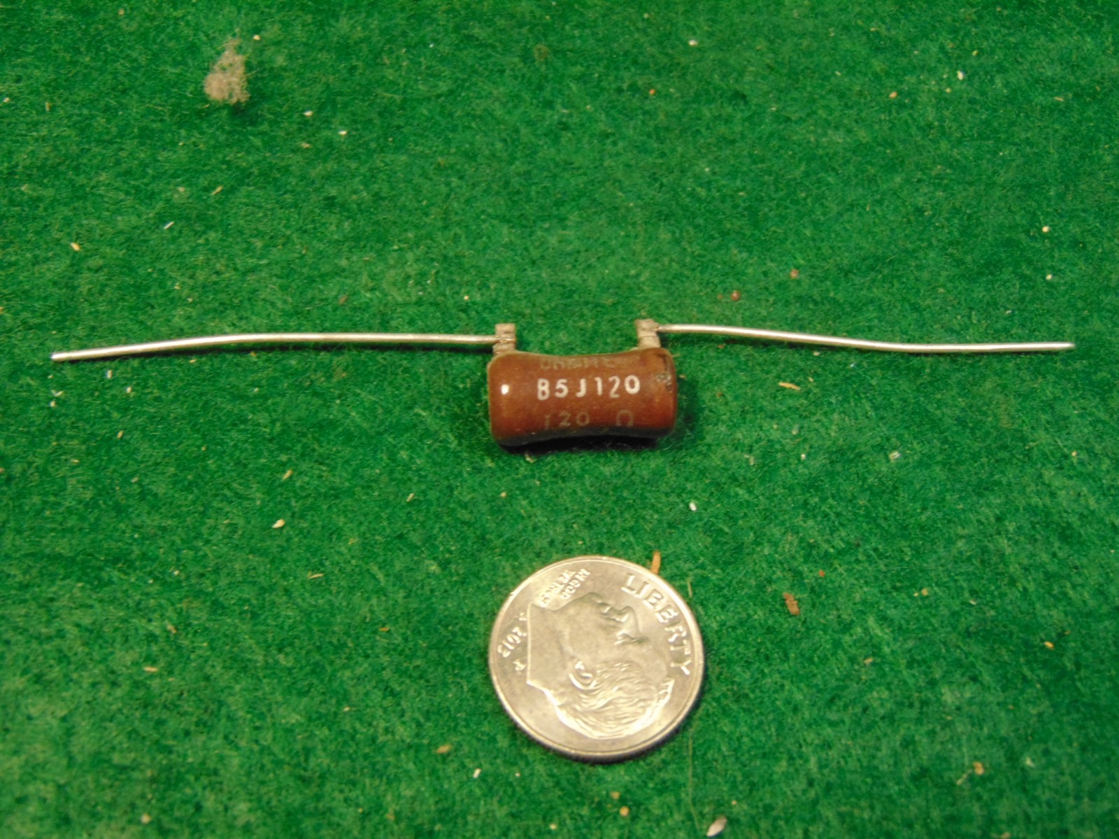 Ohmite 120 OHM Fixed 5 WATT CERAMIC WIREWOUND RESISTOR NOS