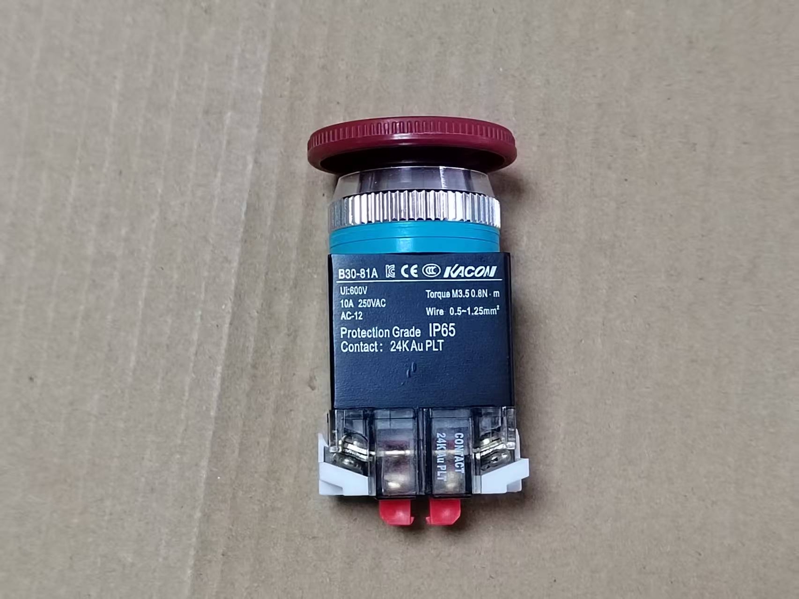 1PCS B30-81A for KACON Emergency Stop Switch 30mm for Doosan CNC Machine Tool