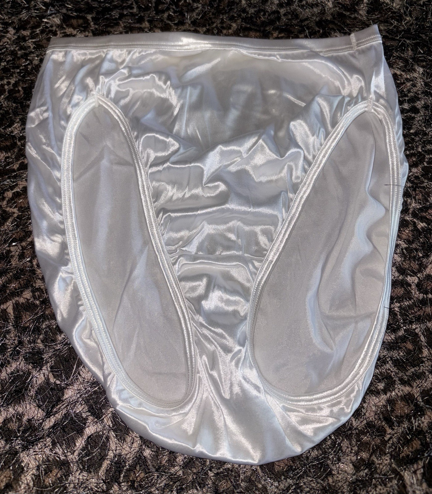 Vanity Fair M Y2K Vintage Second Skin White Hi-Cut Waist Brief Panty Underwear