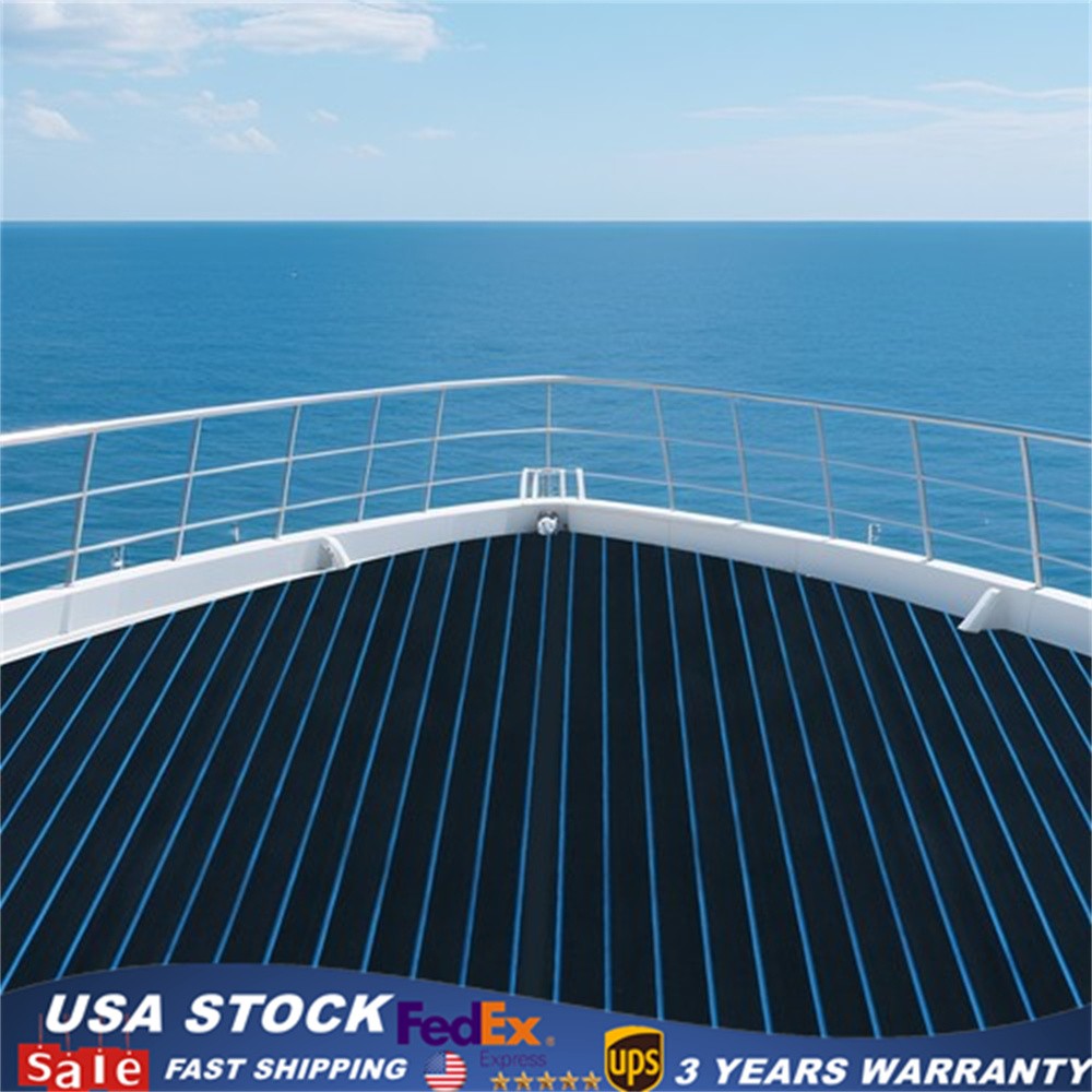 94.5" Marine Boat Flooring EVA Foam Faux Teak Decking Sheet Sea Deck Yacht Mat