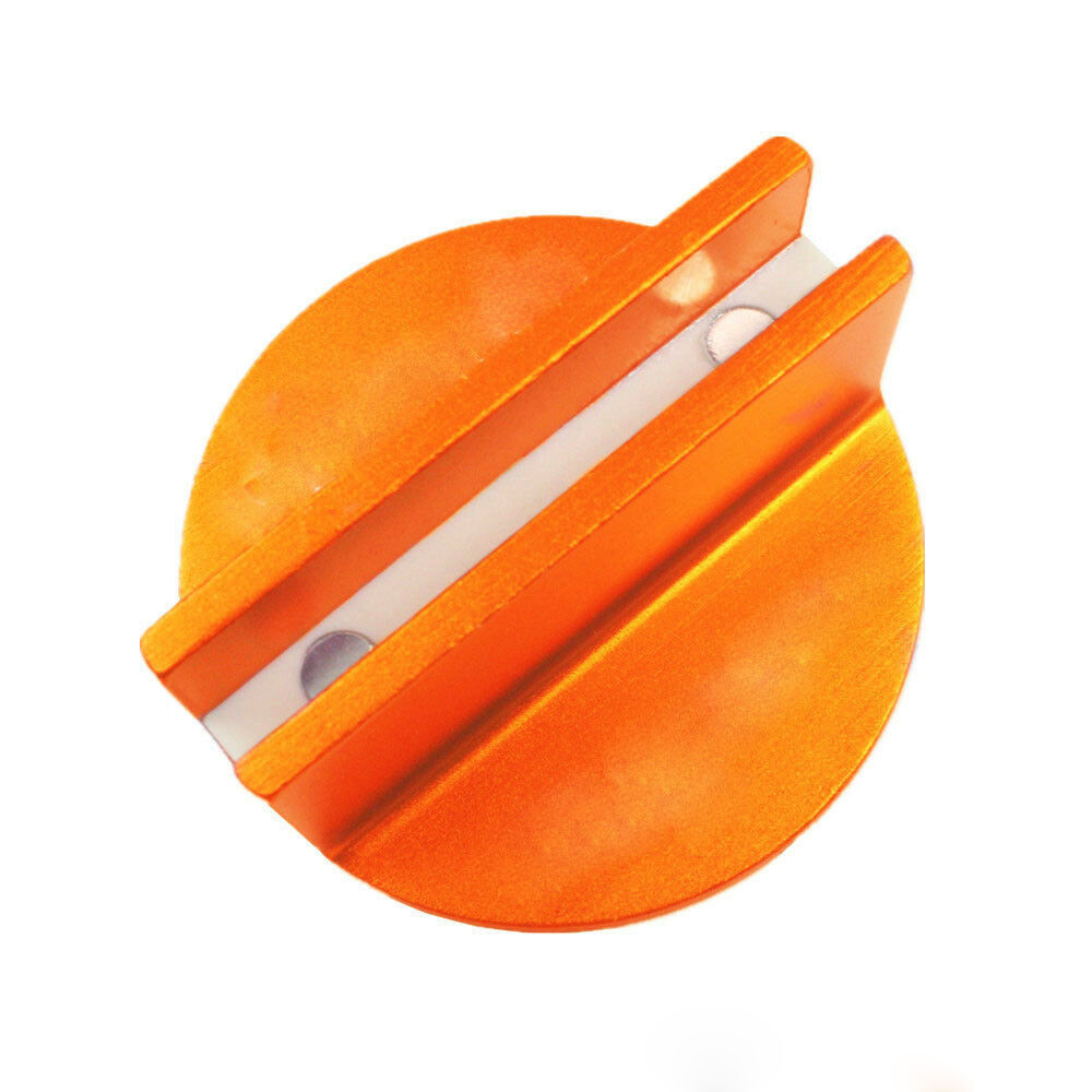2X Aluminum Grooved Magnetic Jack Pad Jacking Puck Pinch Weld Frame Rail Adapter
