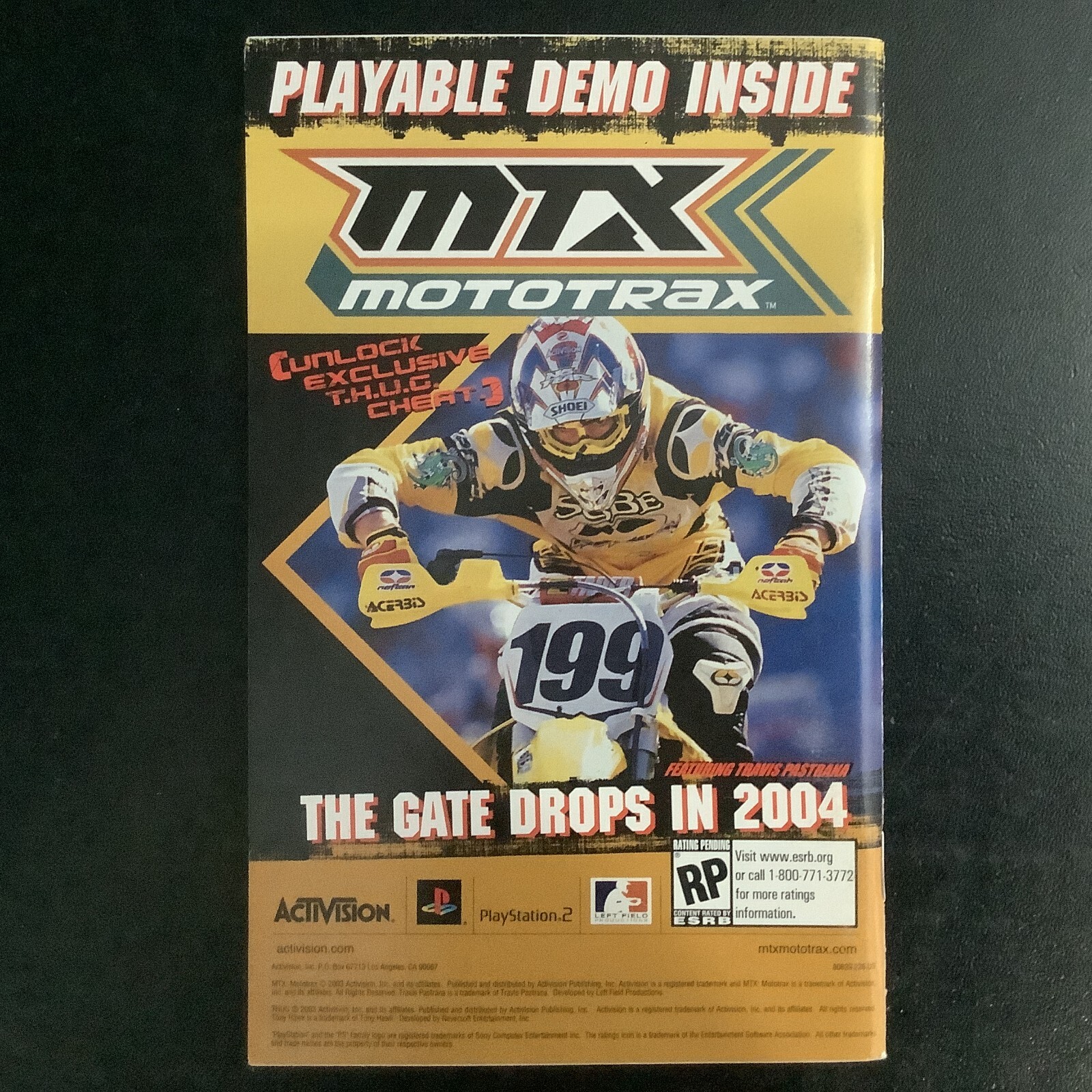 Tony Hawk's Underground PS2 PlayStation 2 Instruction Manual Only