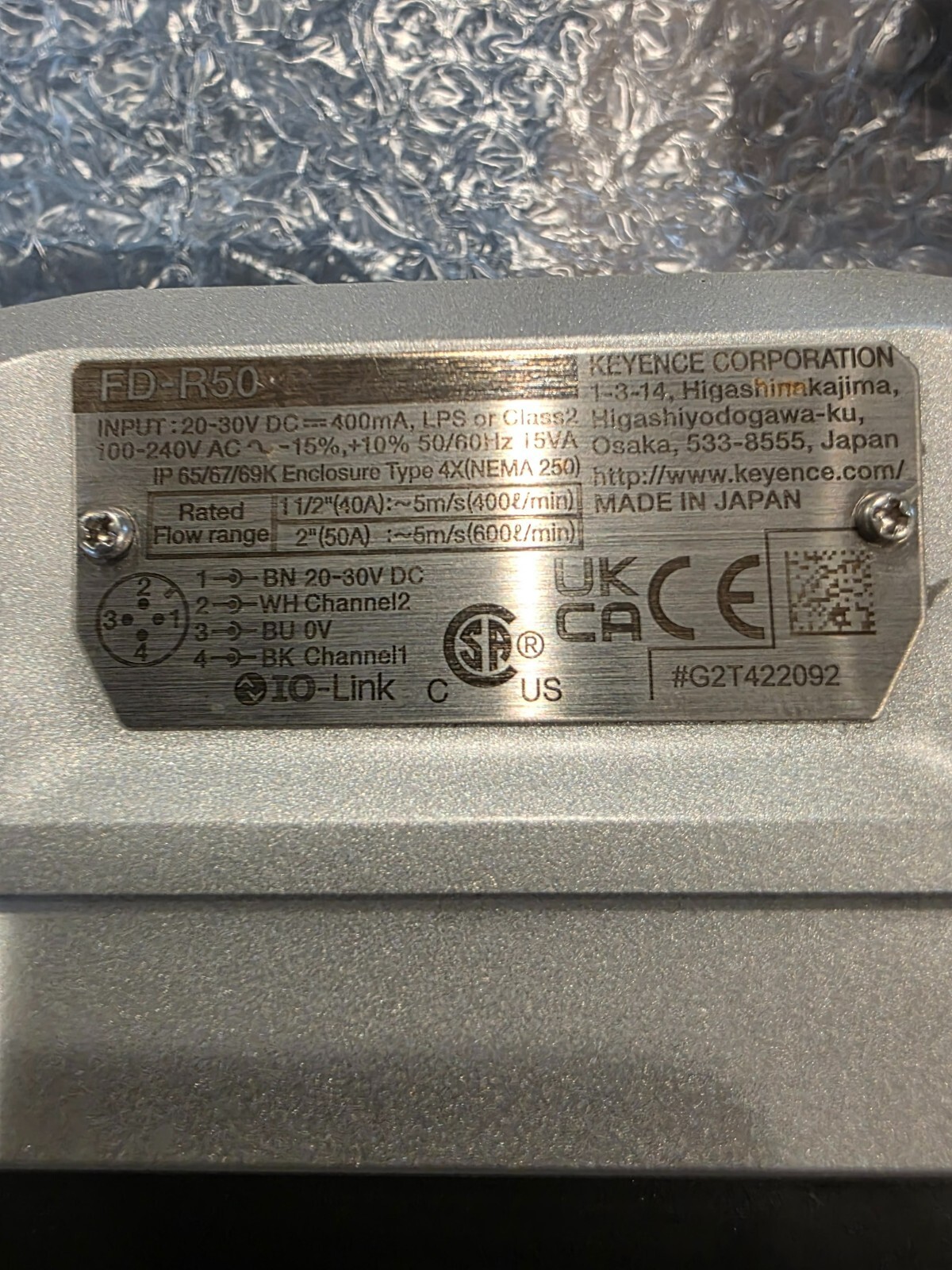 NEW Keyence FD-R50 Sensor FDR50