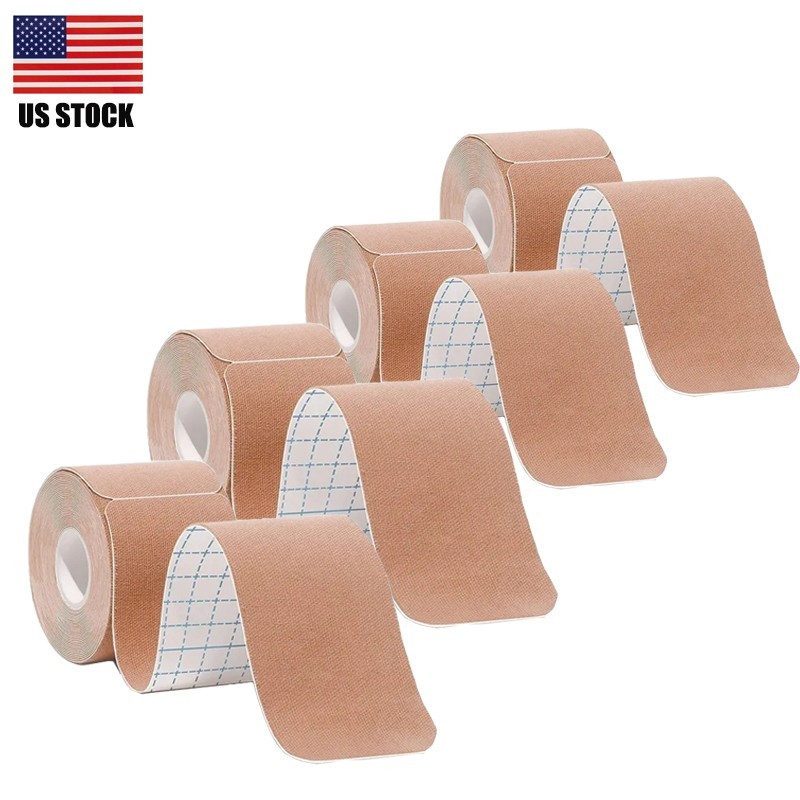 4Rolls Kinesiology Tape 80 Precut Strips Athletic Sports Tape for Ankle Wrists
