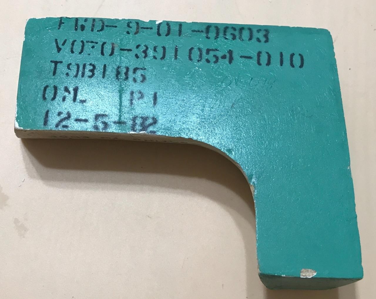 NASA Space Shuttle Fit Check Tile, Challenger OV 099  Unique Shape FWD Fuselage