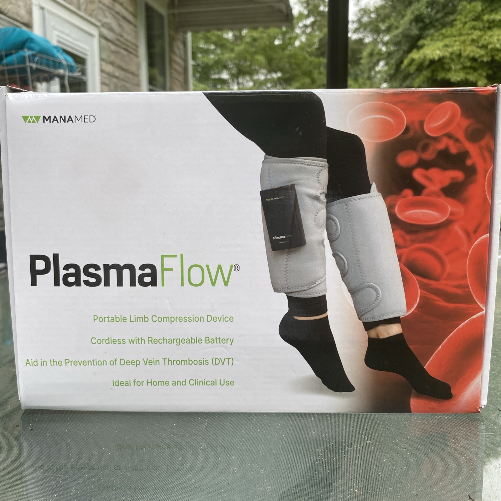 Manmed Plasma Flow PF0001 Thrombosis DVT Prevention Device w/ Charger Box Manual