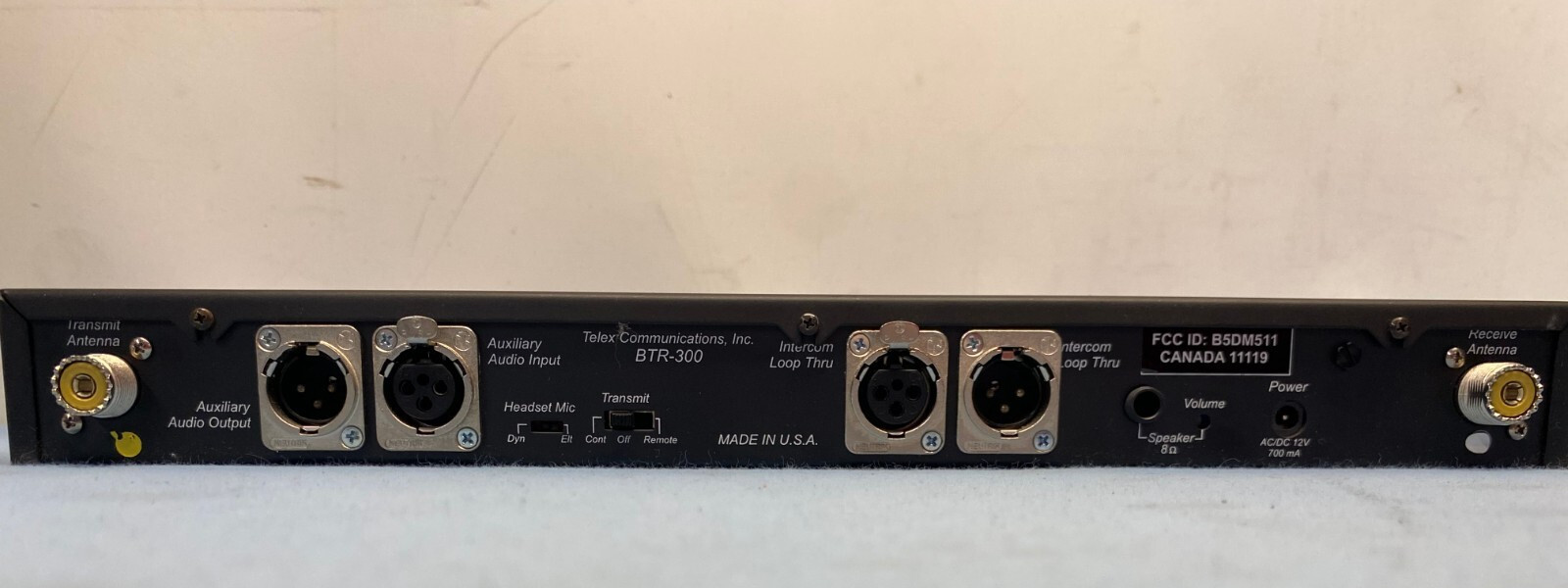 RadioCom BTR-300 Wireless Intercom Base Station w/Power Supply