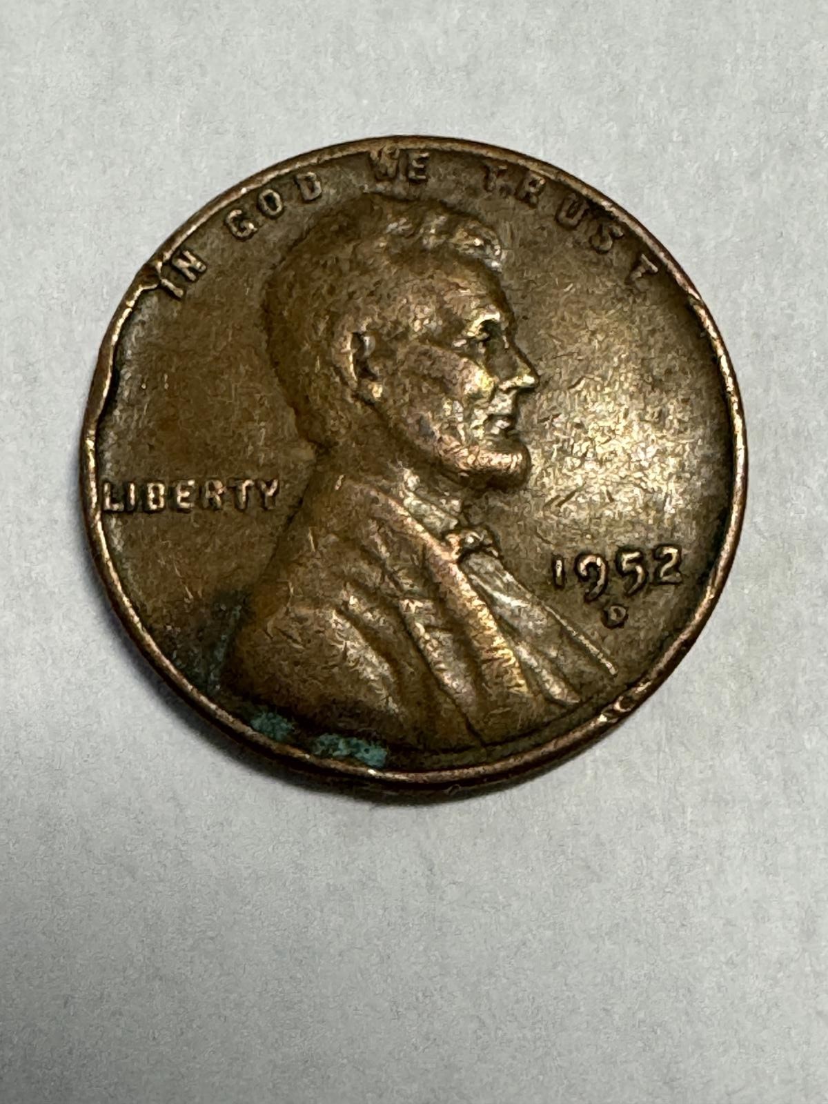 1952-D Lincoln Wheat Cent - Exact Coin Shown Uncertified Circulated