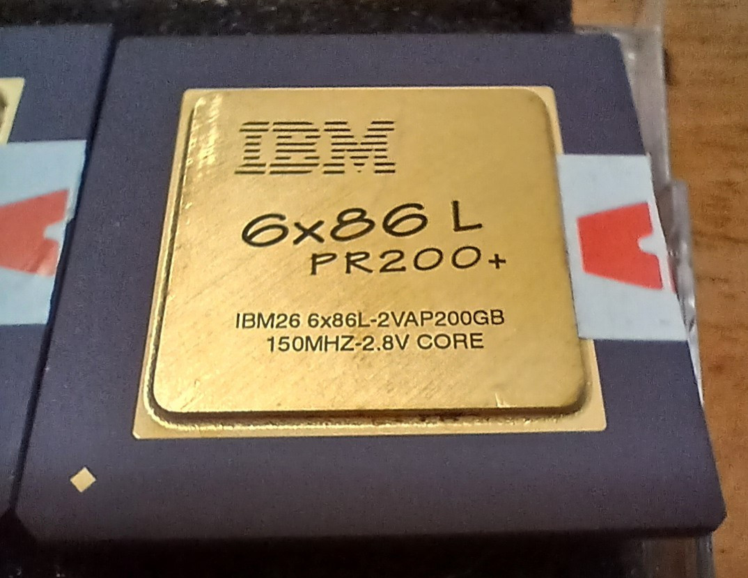IBM26 6x86 l PR200+ 120Mhz 2VAP200GB, 2.8V Core, Gold, Cyrix, 1995, IBM9314