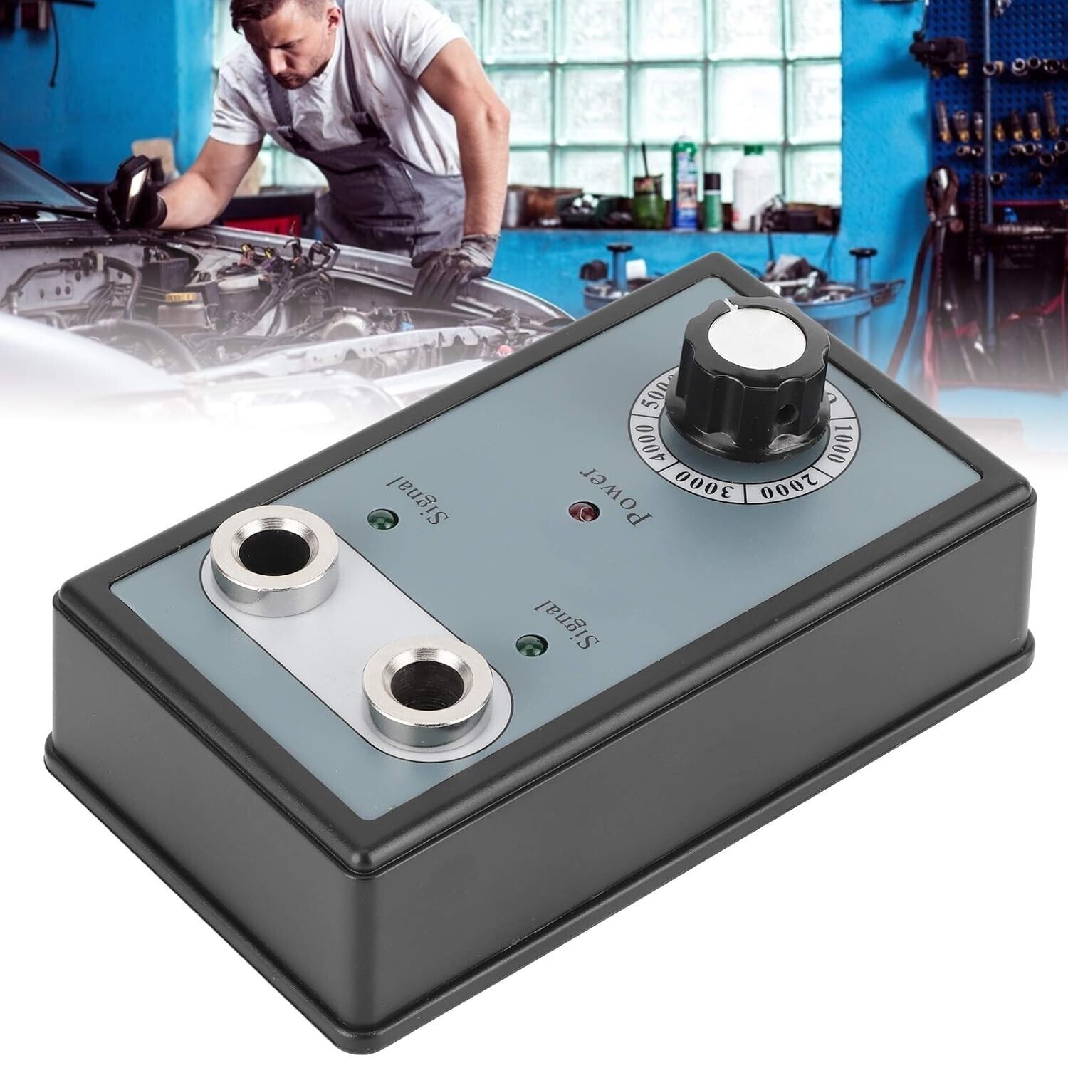 Car Spark Plug Tester Dual Hole Diagnostic Ignition Analyzer Tester AC100-240V