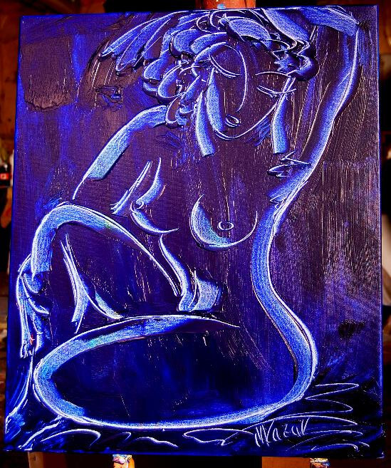 Nude Oil Painting Wall Art Impressionist Canvas St retched