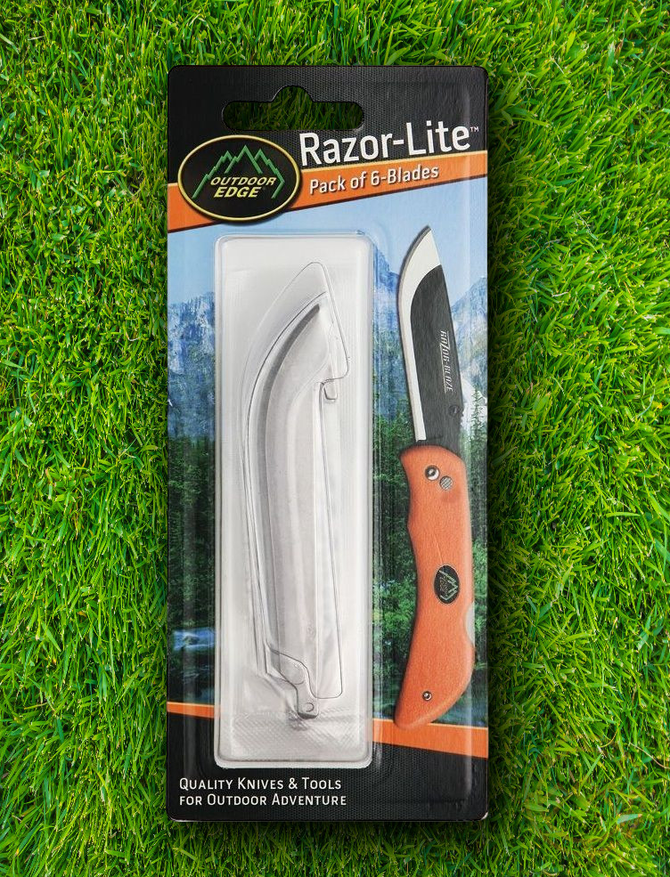 Outdoor Edge Razor Blade Set 6 Replaceable Blade To Fit Razor Lite & Razor Blaze