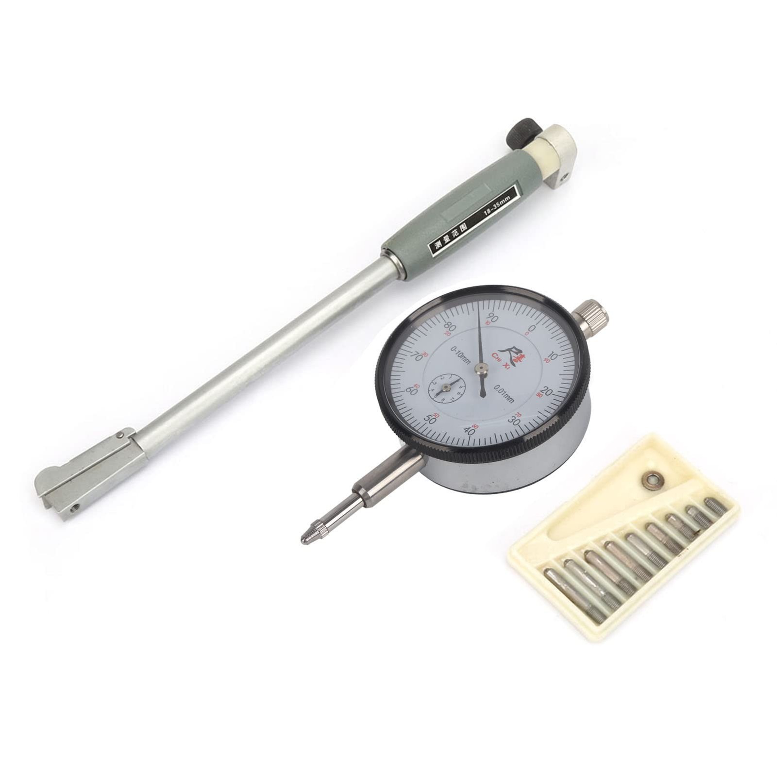 Bore Dial Gauge, Hole Diameter Indicator Inner Scale 18-35mm...