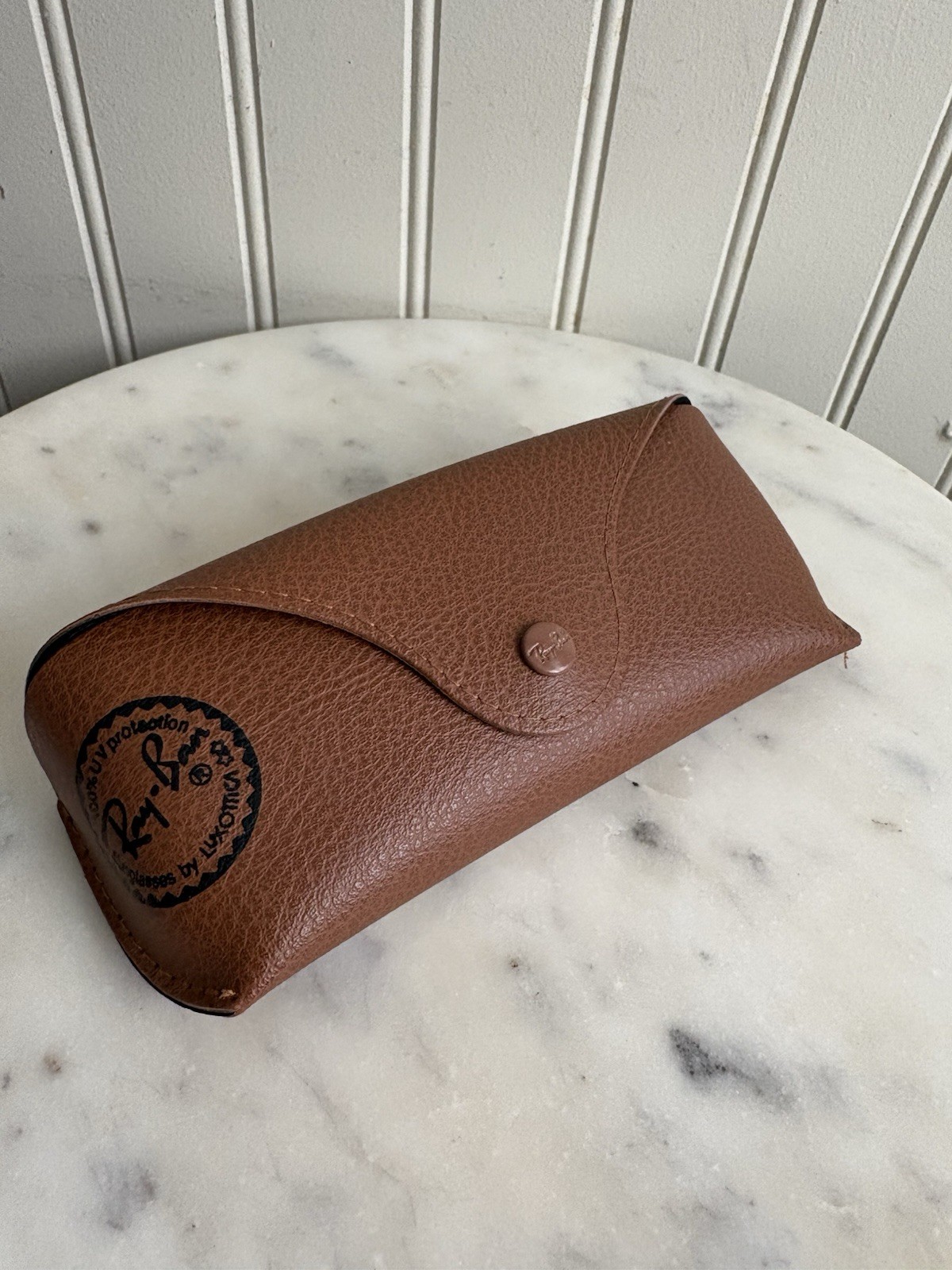 Ray-Ban Brown Leather Sunglasses Case EXCELLENT CONDITION Designer Travel Sporty