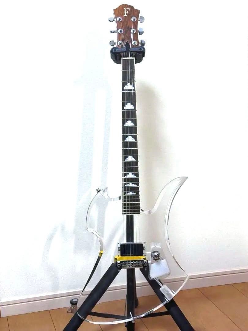 Fernandes Mg-105C Hide Model Crystal Acrylic Guitar