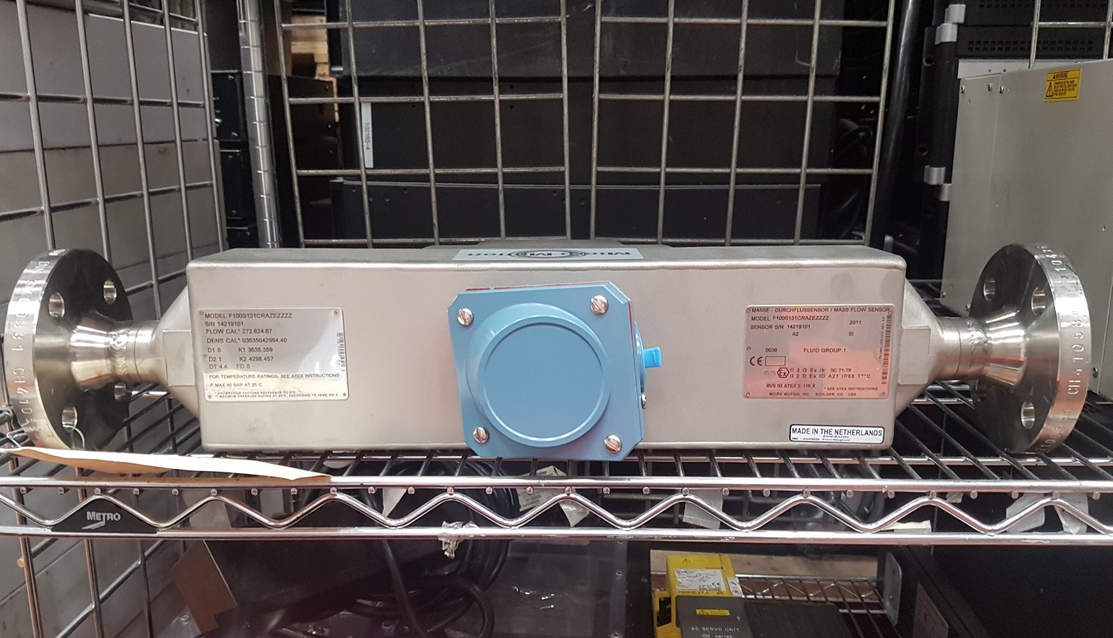MICRO-MOTION F100S131CRAZEZZZZ MASS FLOW SENSOR (TROLLEY B)