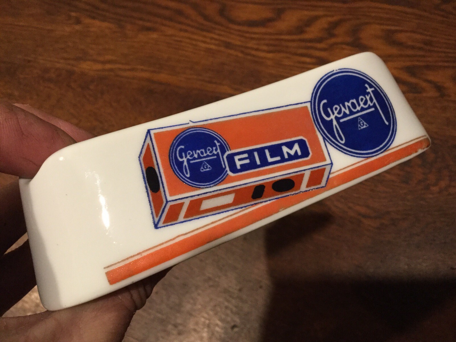 Ultra Rare Vintage GEVAERT FILM Camera Dealer Ashtray - Circa 1950’s