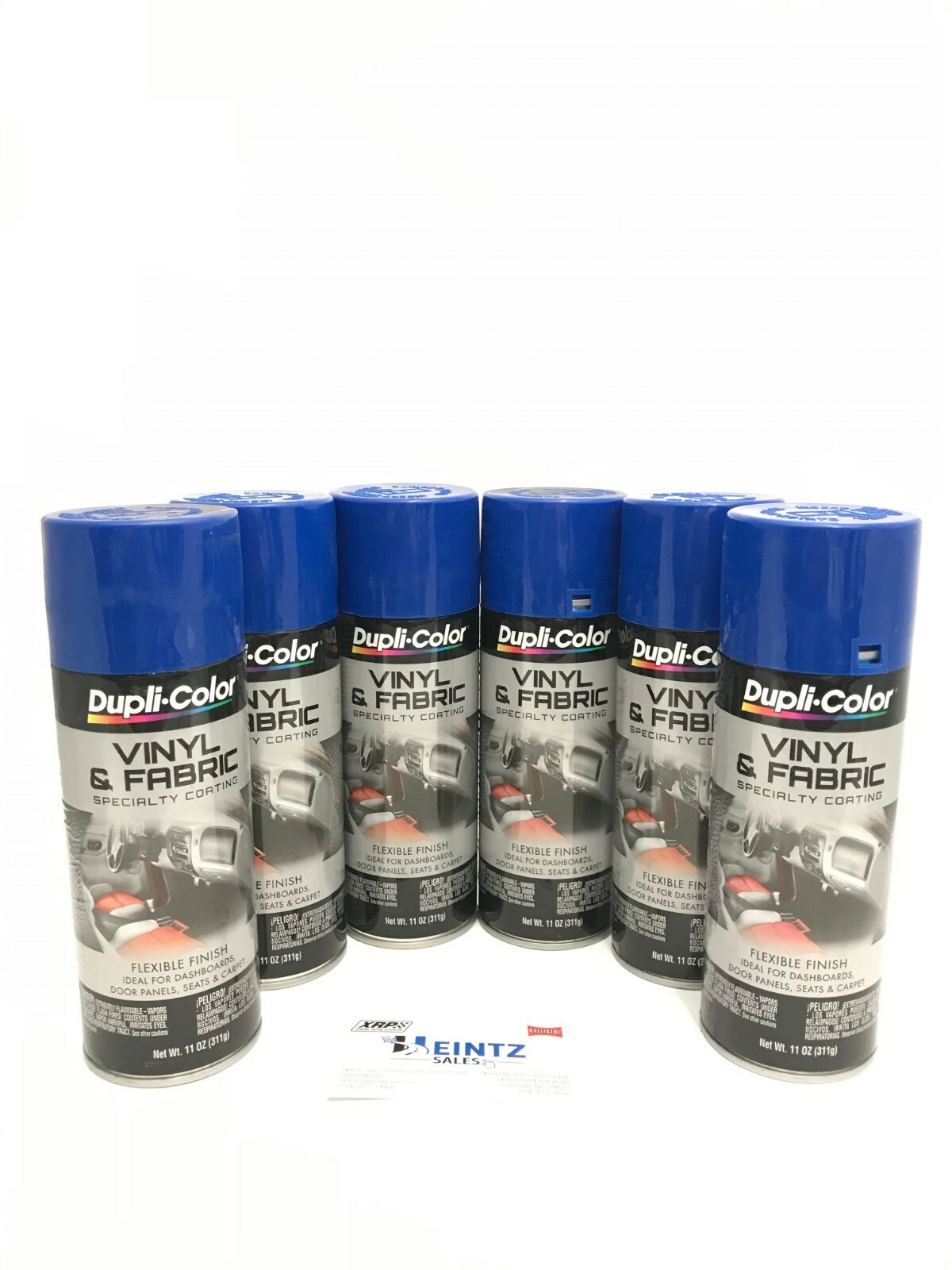 DupliColor HVP102(6pack) Blue High Performance Vinyl and Fabric Spray - 11 oz.