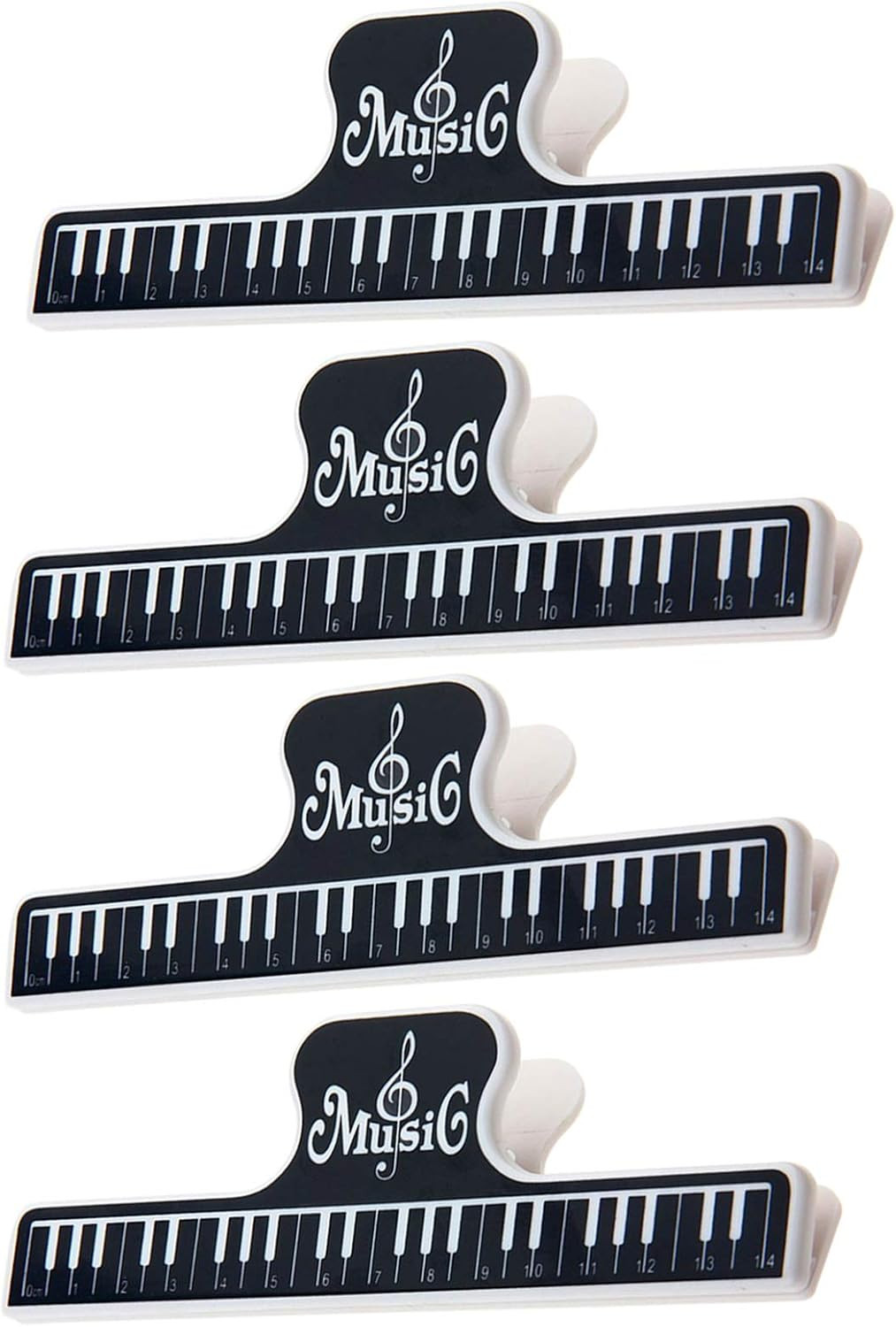 Music Book Clip Music Page Holder - Book Page Holde L Size (Black)