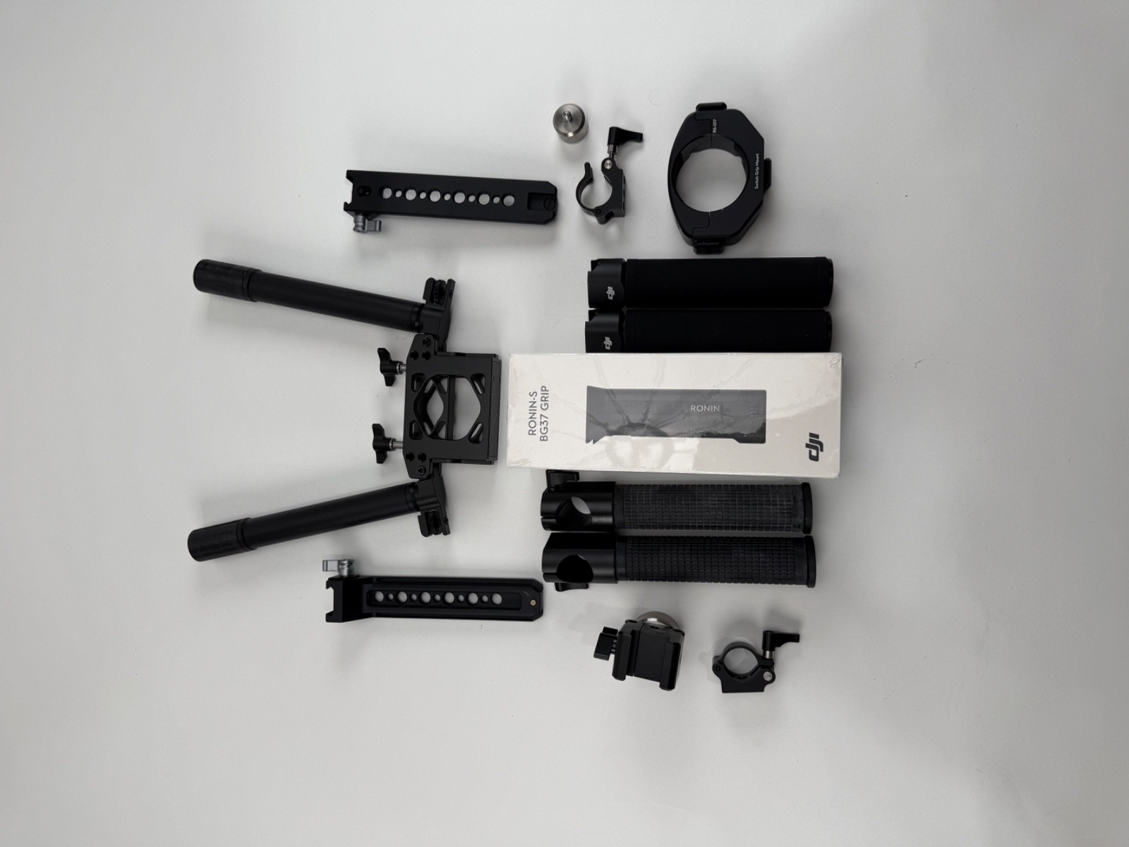 used DJI Ronin-S w/ extra battery grip (new/unopened) & extra accessories - $125