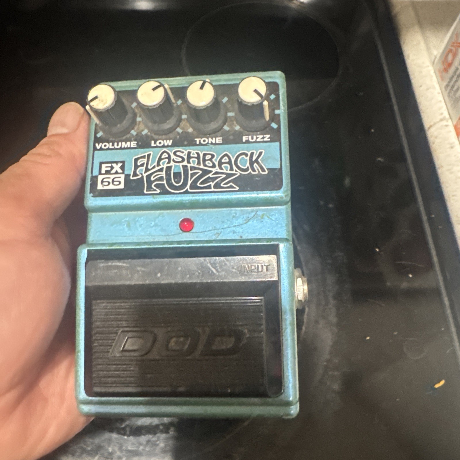 Vintage DOD FX66 / FX 66 Flashback Fuzz Guitar Pedal Tested & Working