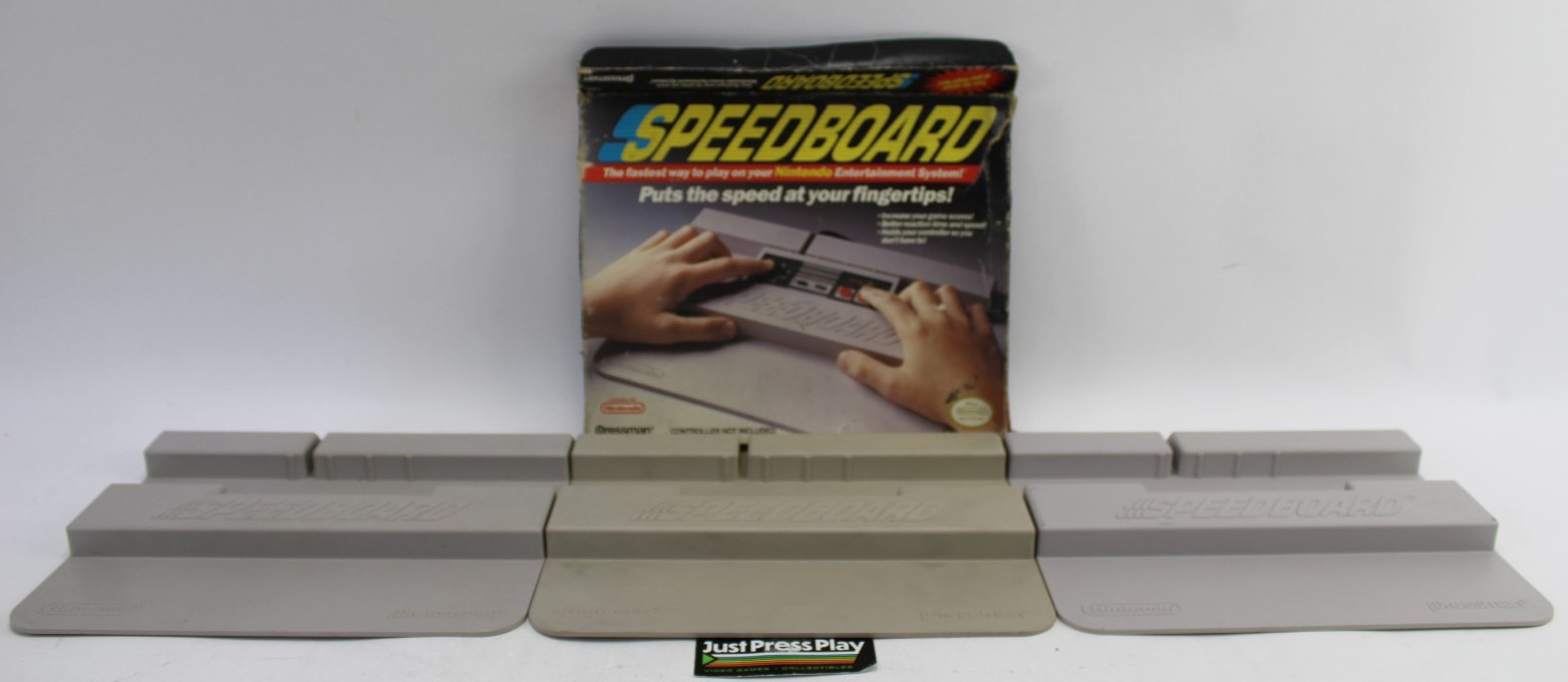 Lot of 3 Vintage 1990 Official Pressman Nintendo Speedboards w/ One Box NES