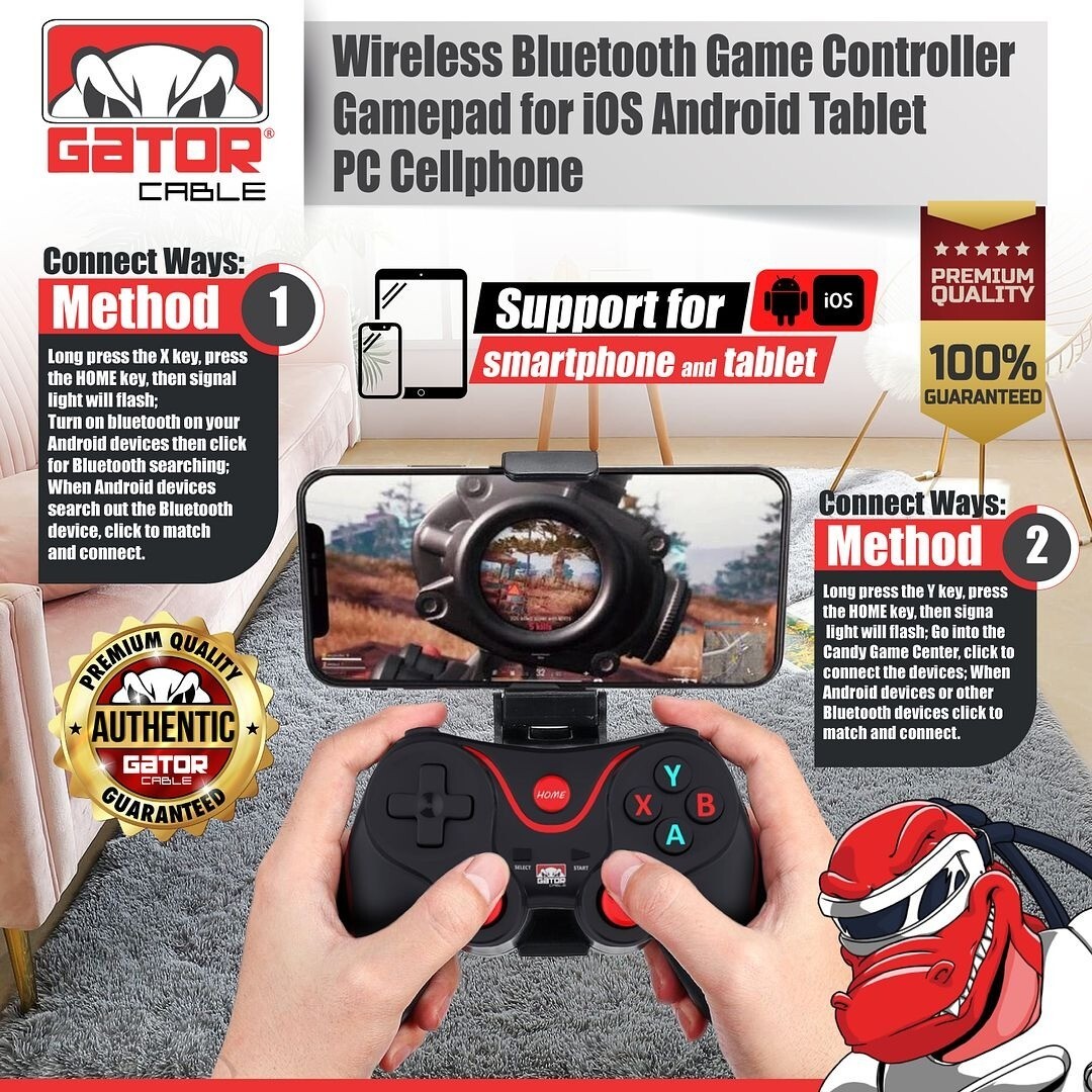 Wireless Game Controller Bluetooth 5.0 Gamepad For Android iOS iPhone Tablet PC