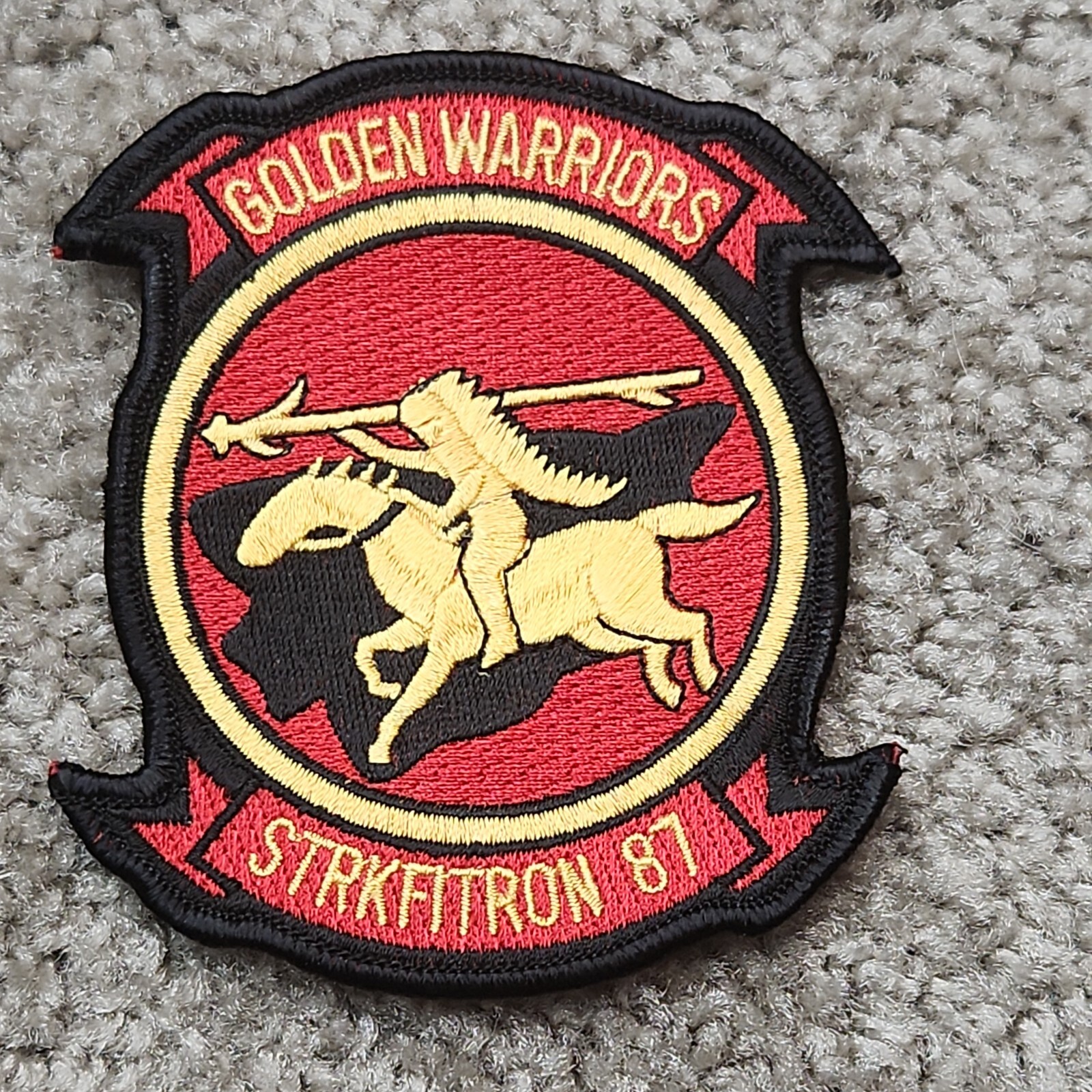 NAVY VFA-87 GOLDEN WARRIORS EMBROIDERED PATCH