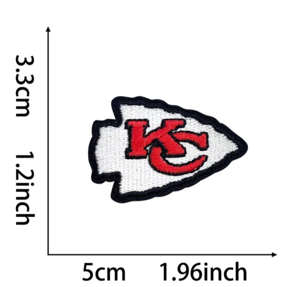KANSAS CITY CHIEFS IRON ON  PATCH