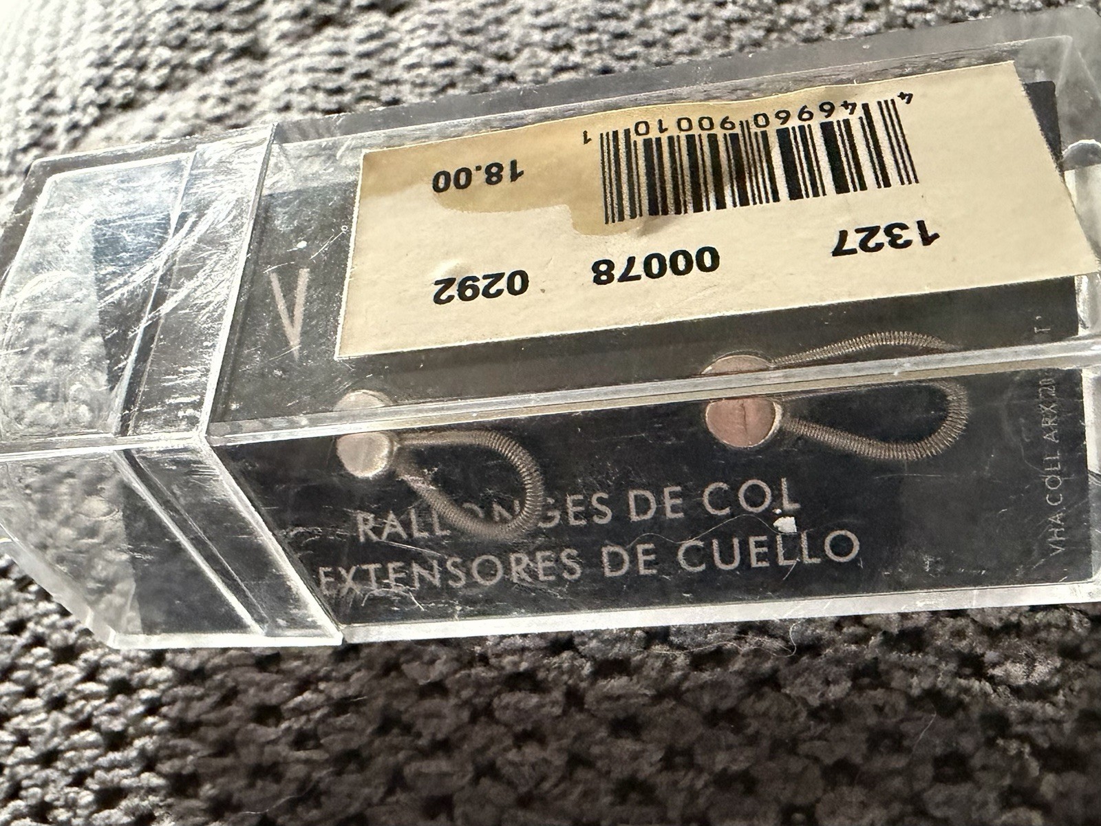 Van Heusen Shirt Collar Cuff Extenders Silver
