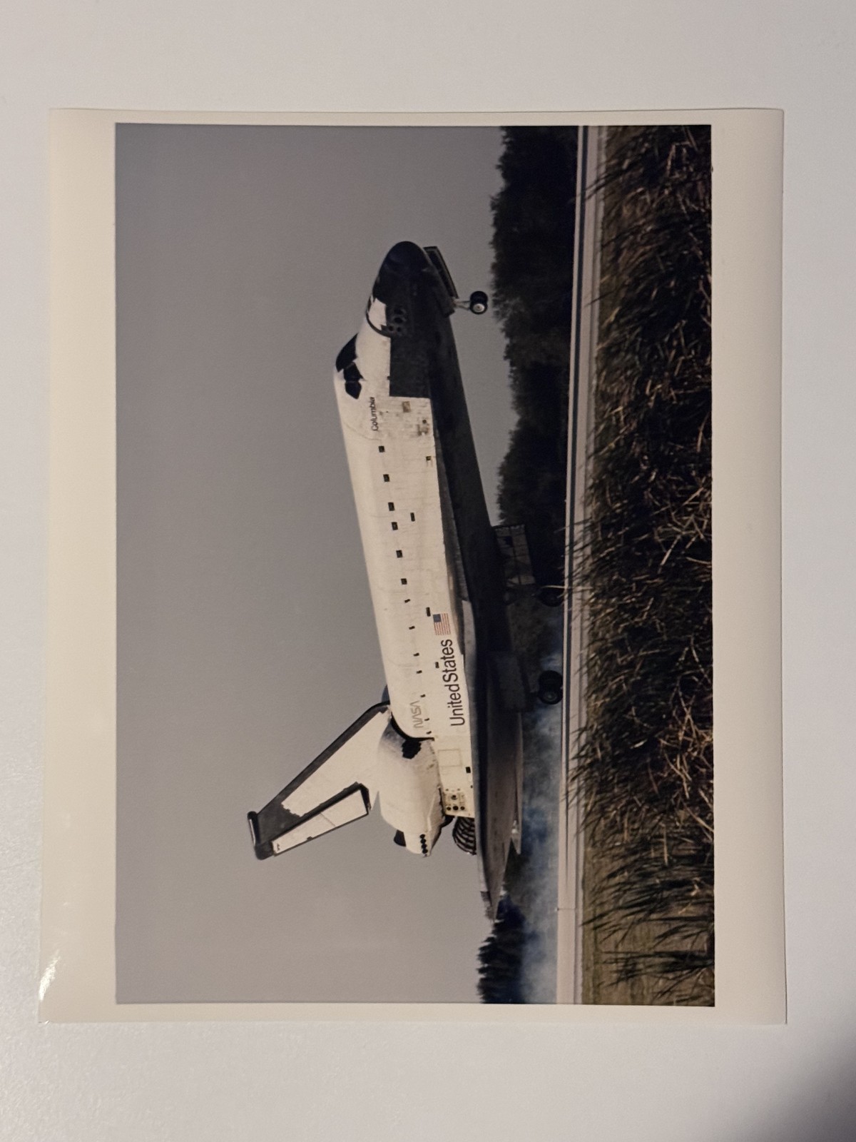 NASA STS 75 Columbia Touchdown on Runway 33 Landing Press Photo