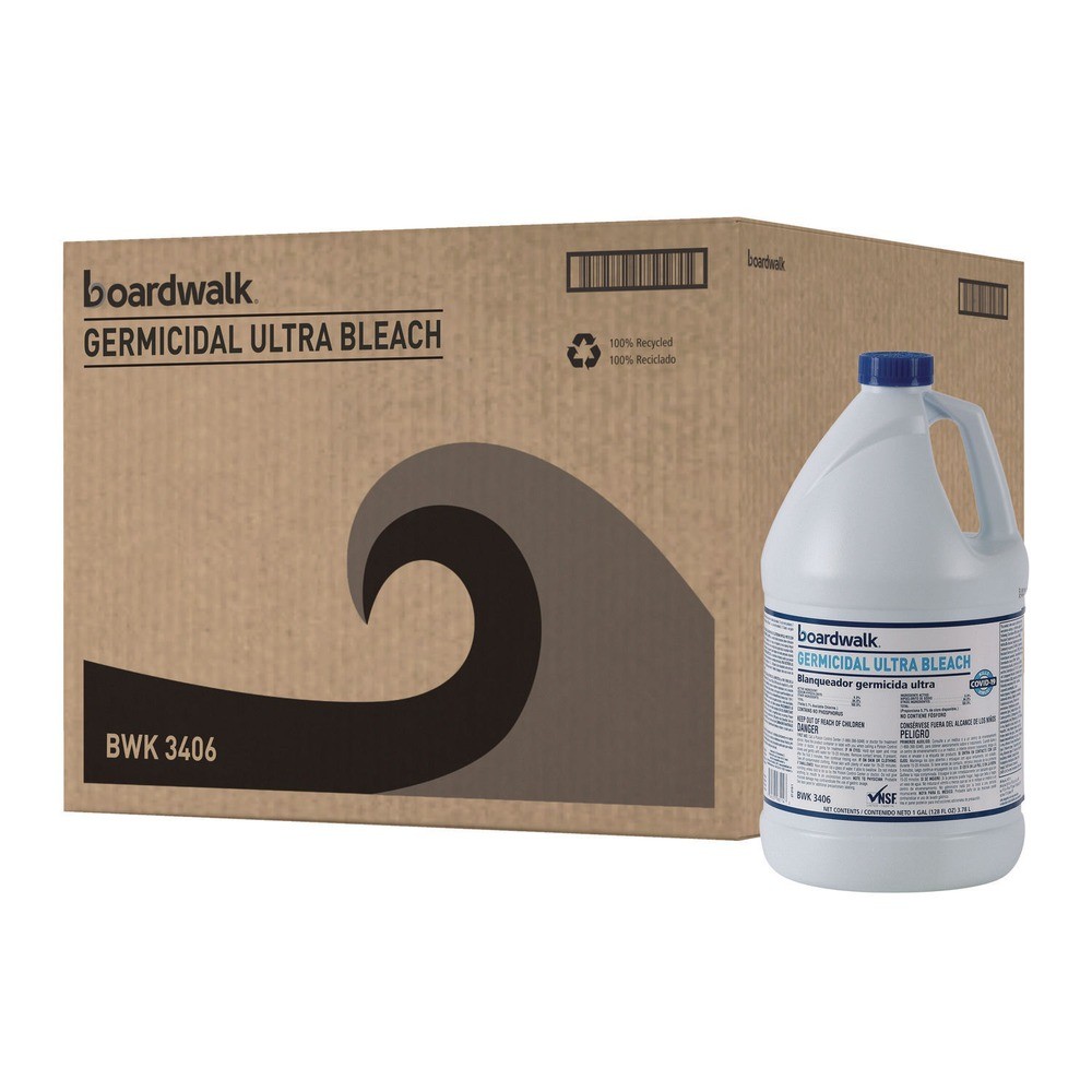 Boardwalk 3406 1 gal 6% Sodium Hypochlorite Ultra Bleach (6/CT) New