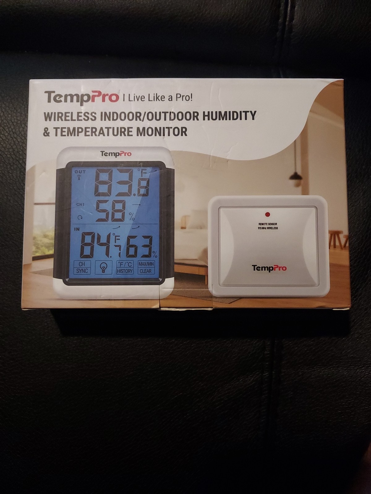 TempPro Wireless Indoor/outdoor Humidity & Temperature Monitor Model TP65B